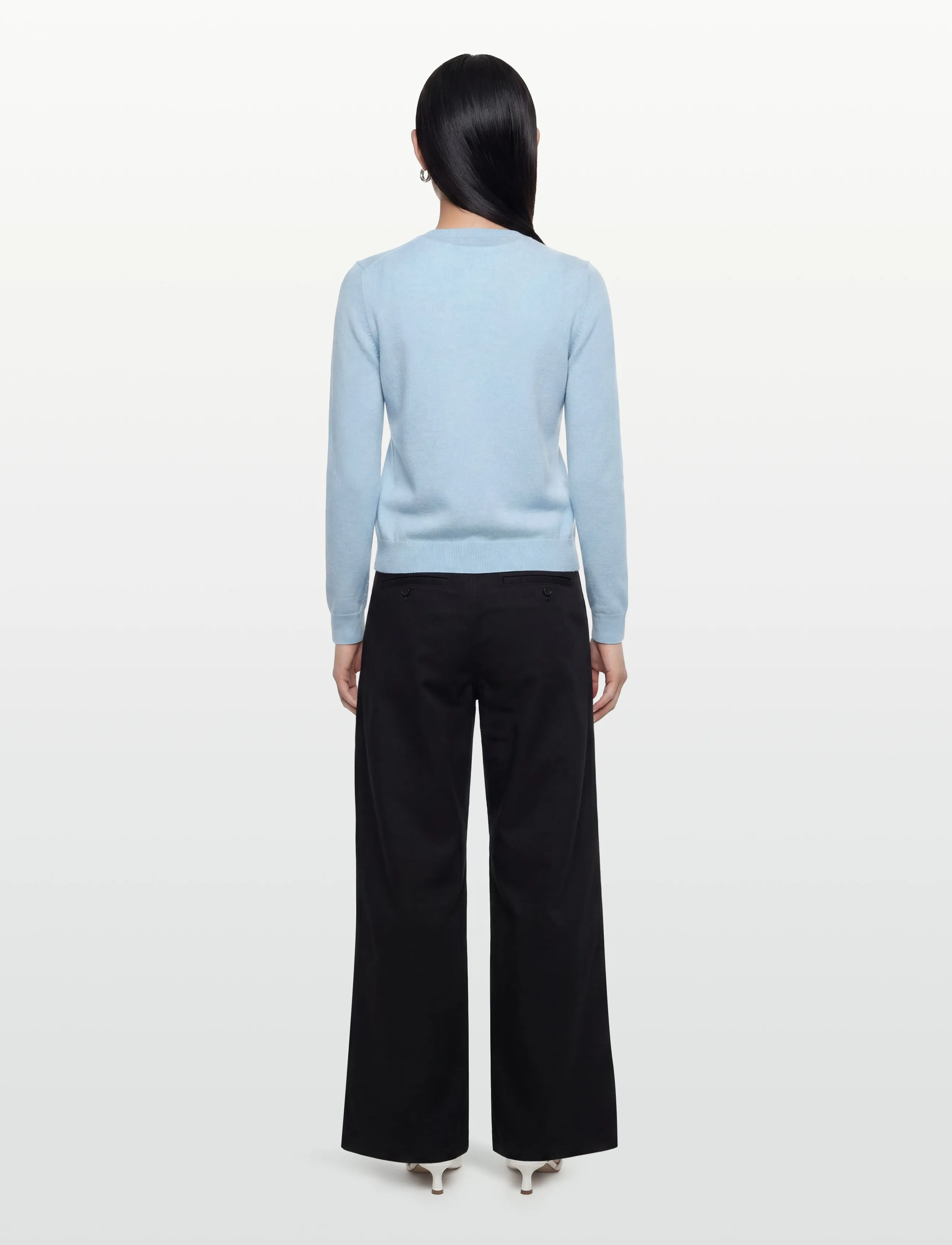 United Colors of Benetton - L/S SWEATER - strickjacken - blue - 4