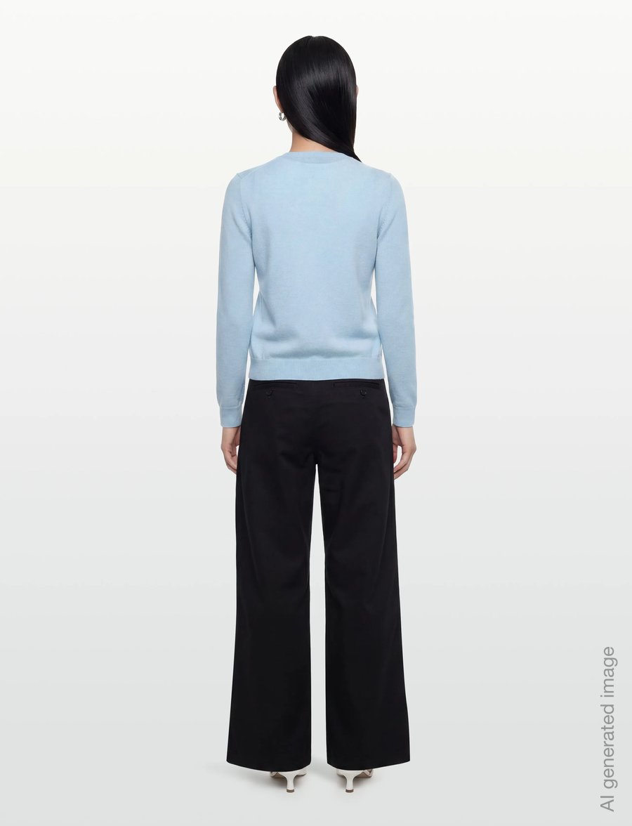 United Colors of Benetton - L/S SWEATER - cardigans - blue - 4
