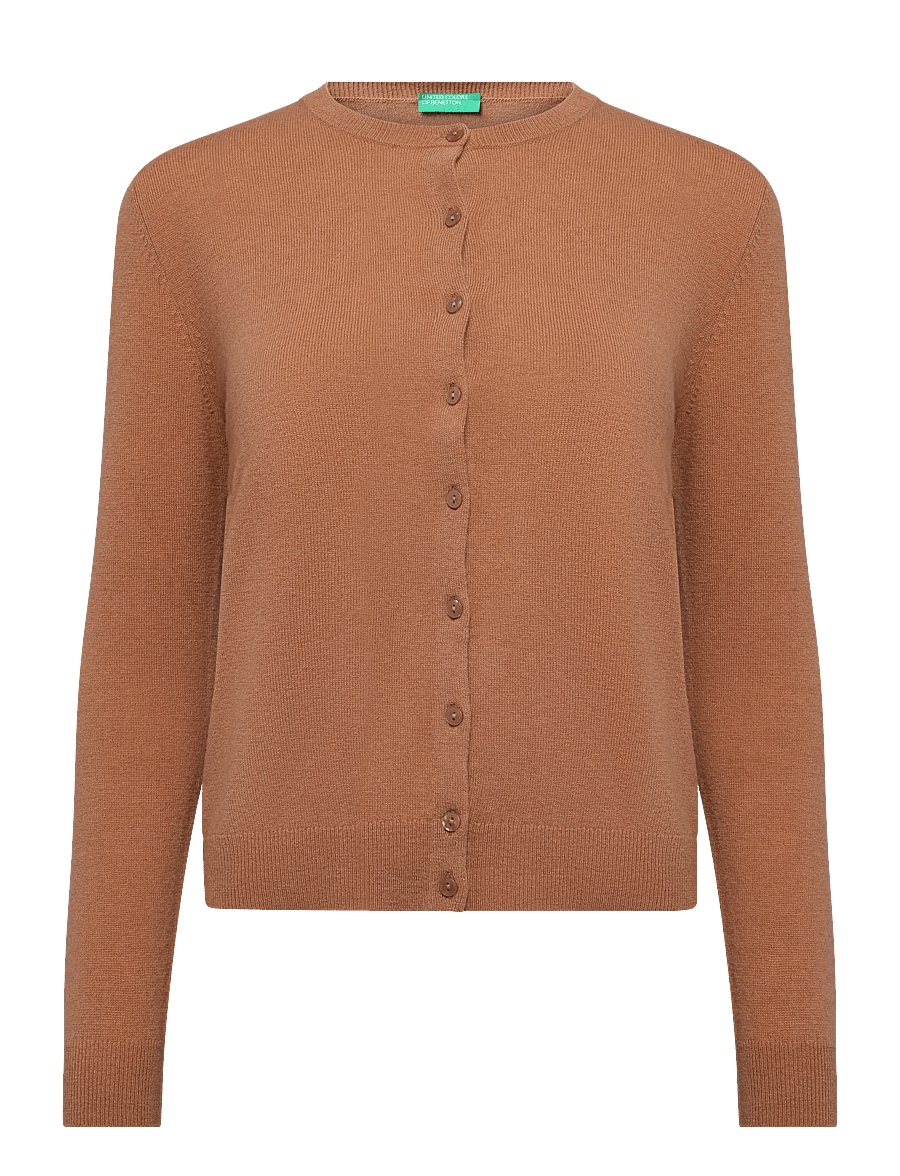 United Colors of Benetton - L/S SWEATER - kardiganid - brown - 0