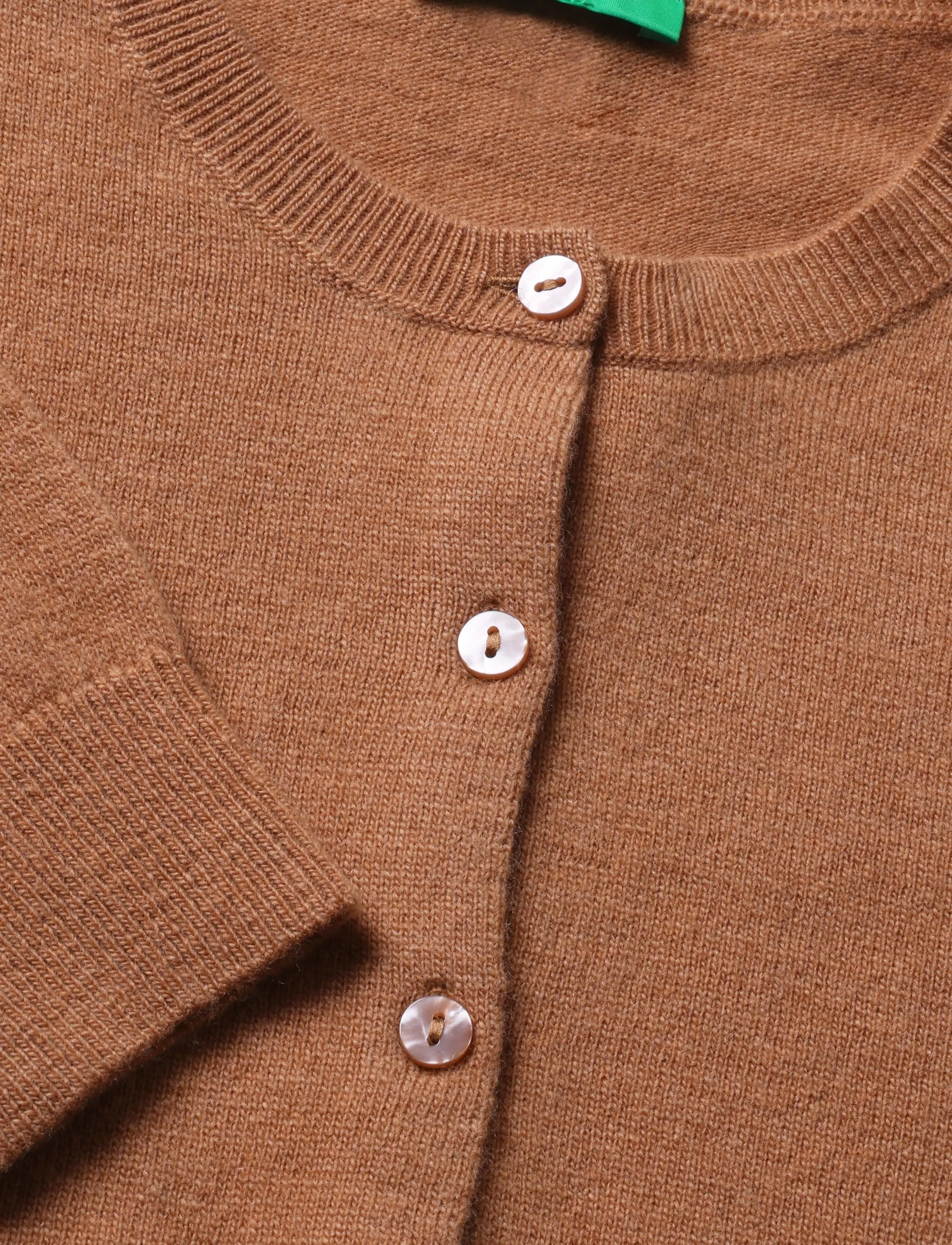 United Colors of Benetton - L/S SWEATER - cardigans - brown - 2