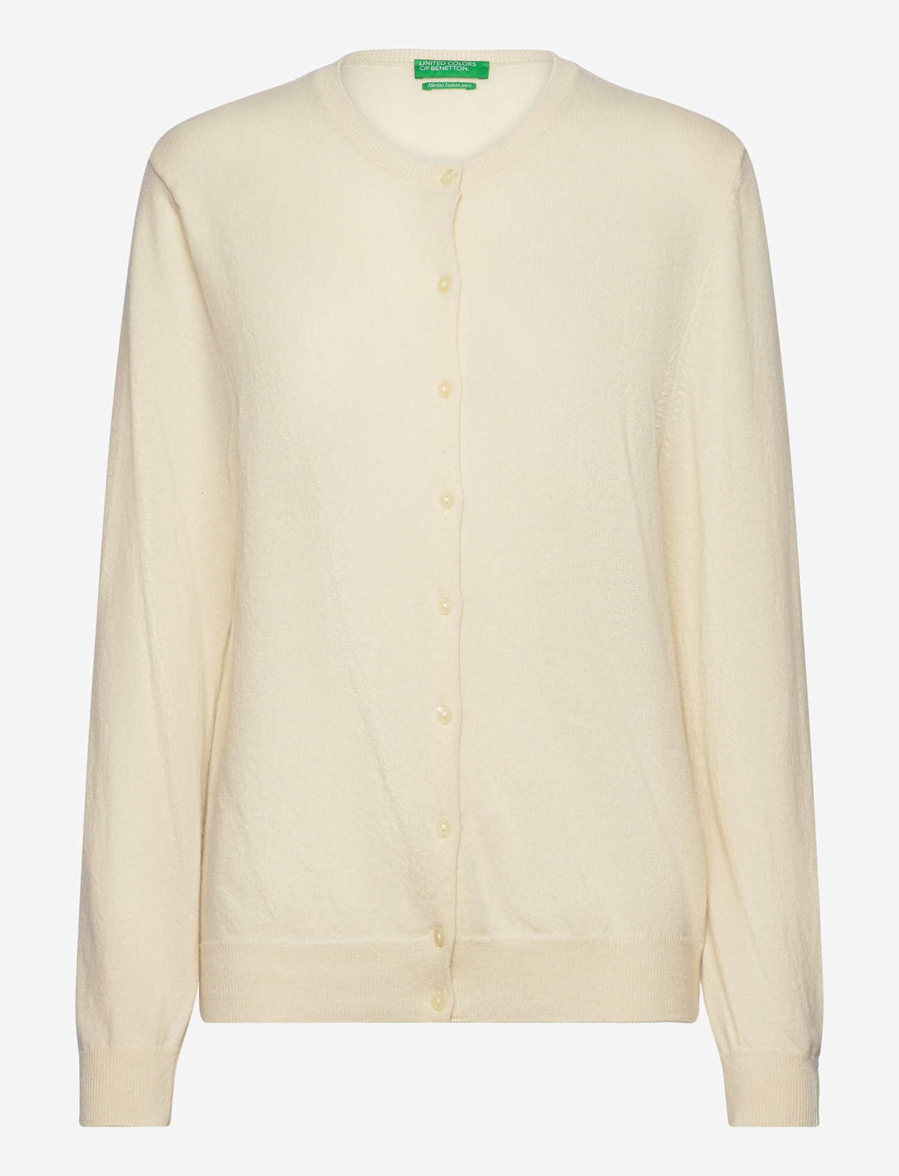 United Colors of Benetton - L/S SWEATER - cardigans - cream - 0