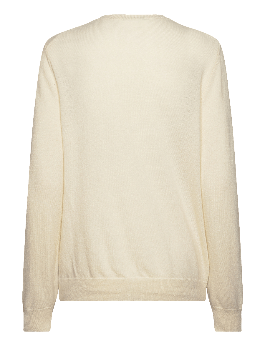 United Colors of Benetton - L/S SWEATER - strickjacken - cream - 1