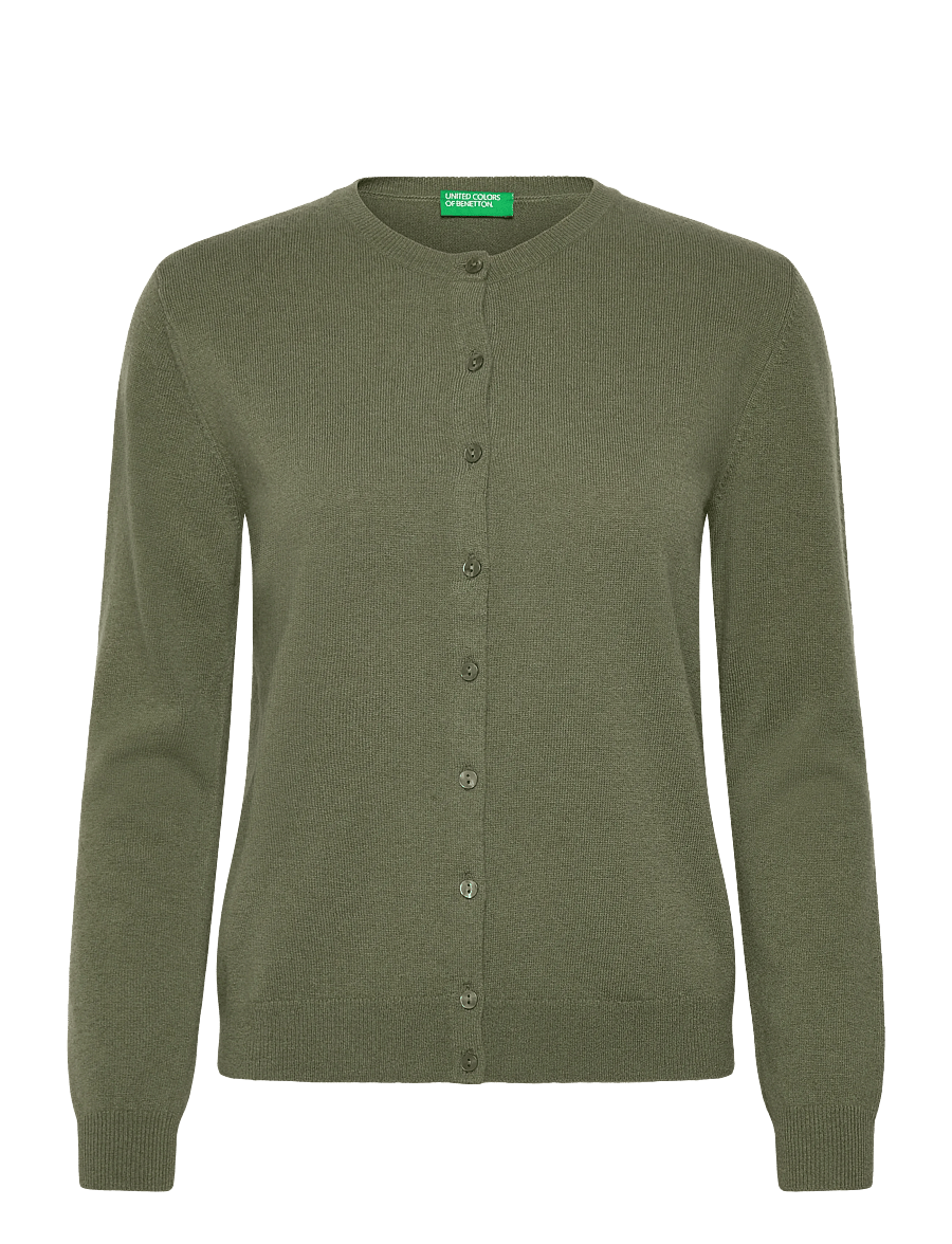 United Colors of Benetton - L/S SWEATER - cardigans - green - 1