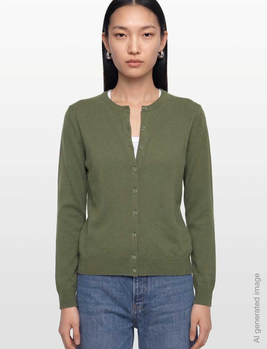 United Colors of Benetton - L/S SWEATER - cardigans - green - 3