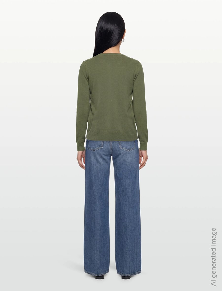 United Colors of Benetton - L/S SWEATER - cardigans - green - 4