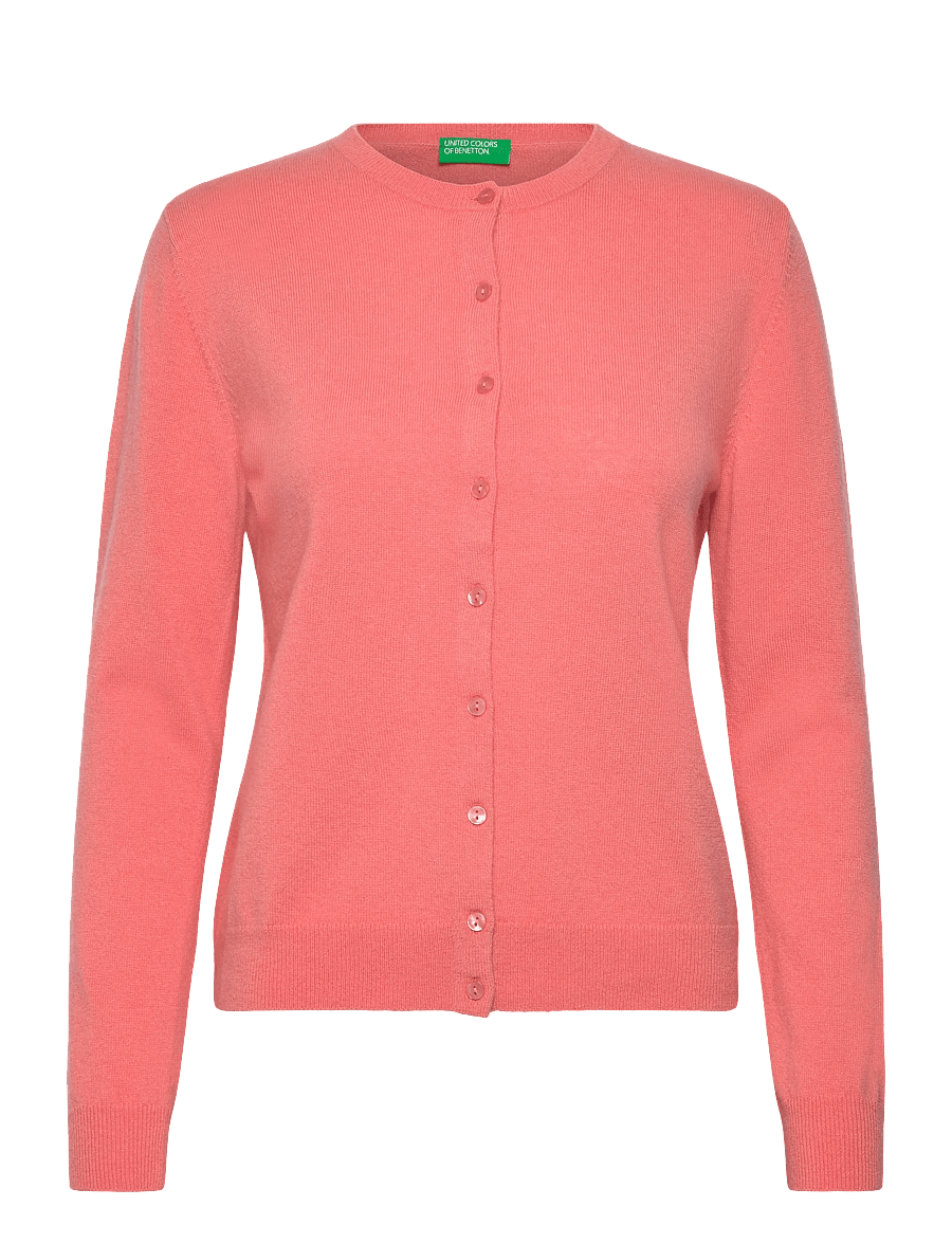 United Colors of Benetton - L/S SWEATER - cardigans - pink - 1