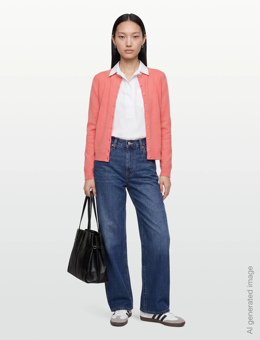 United Colors of Benetton - L/S SWEATER - cardigans - pink - 0