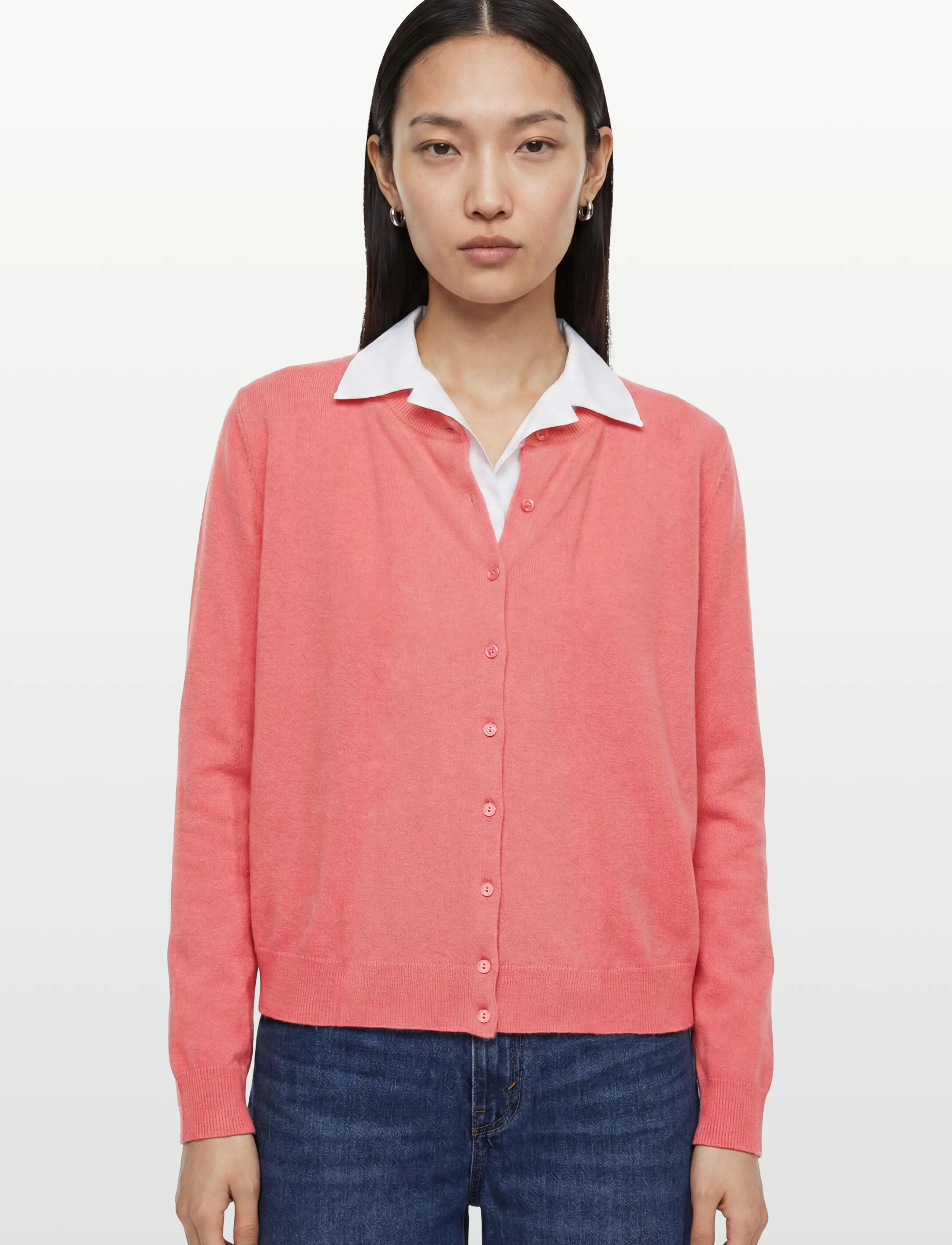 United Colors of Benetton - L/S SWEATER - cardigans - pink - 3