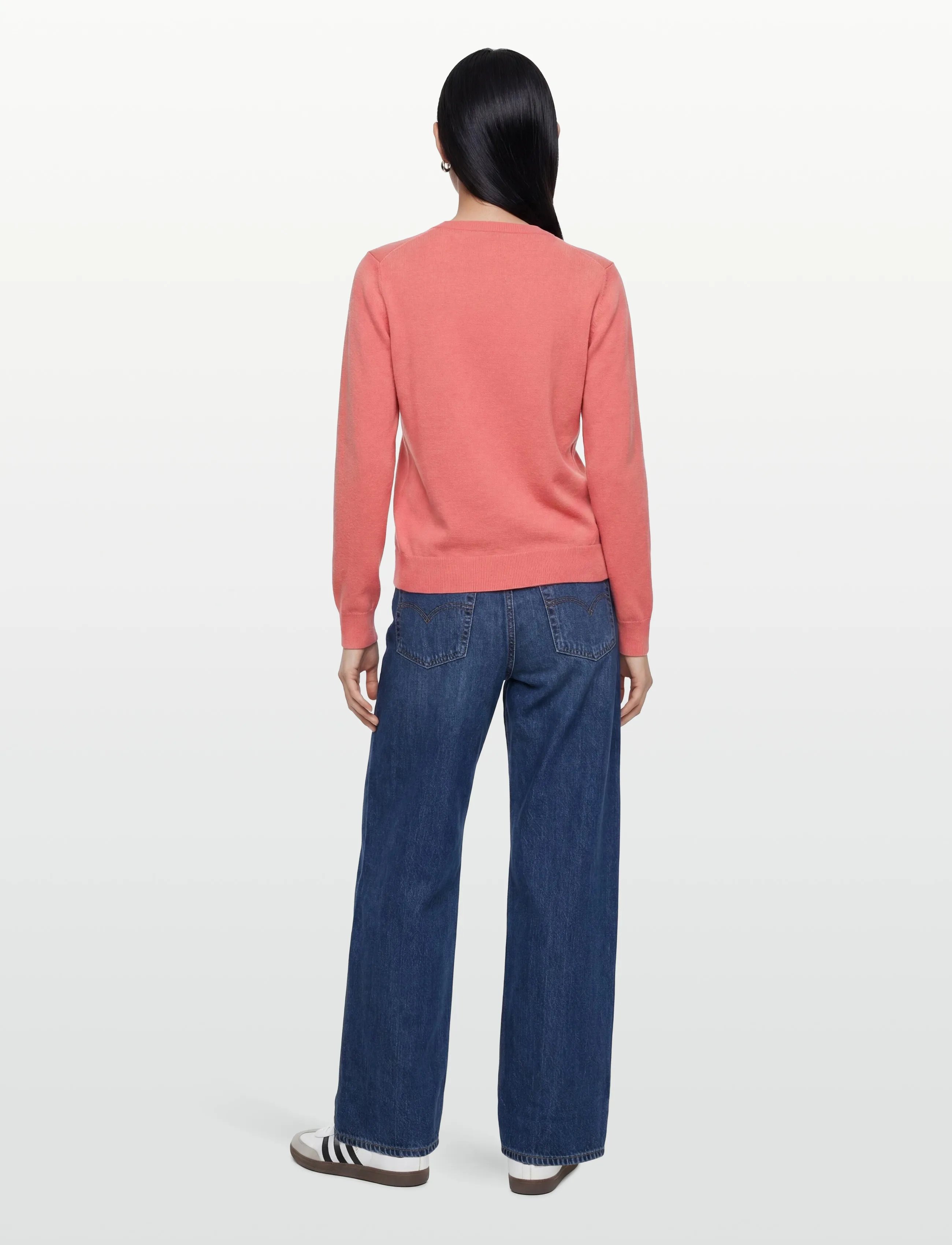United Colors of Benetton - L/S SWEATER - cardigans - pink - 4
