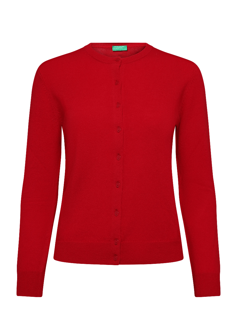 United Colors of Benetton - L/S SWEATER - kardiganid - red - 0