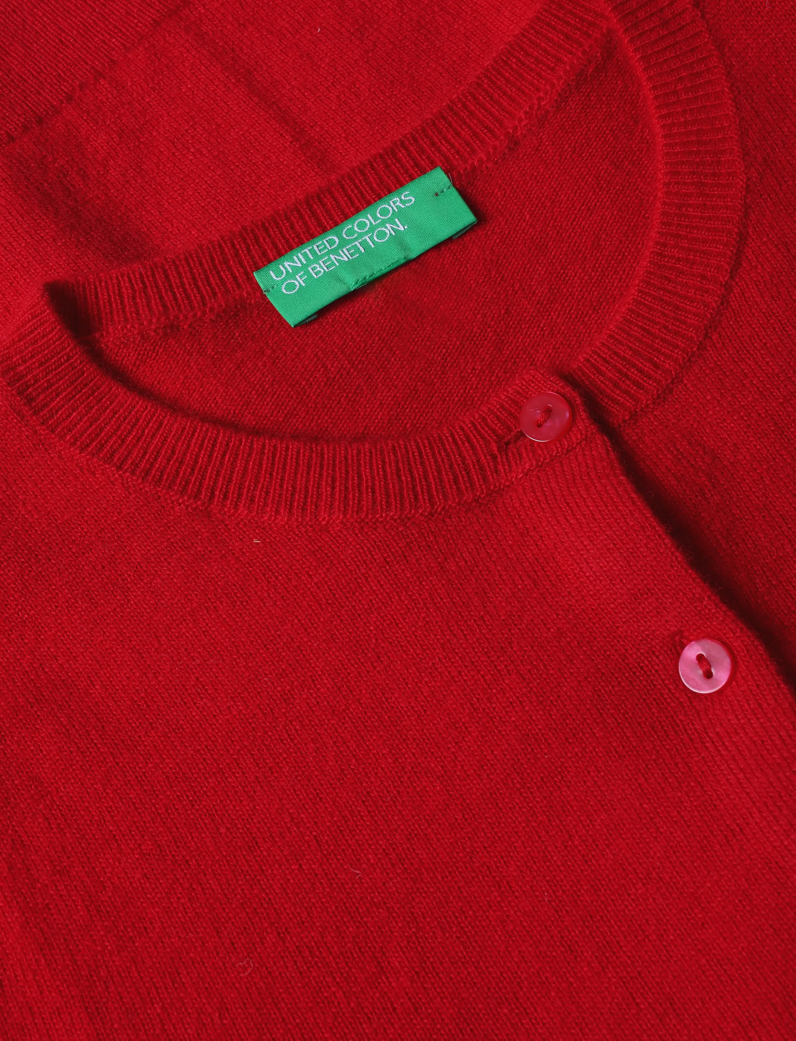 United Colors of Benetton - L/S SWEATER - cardigans - red - 2