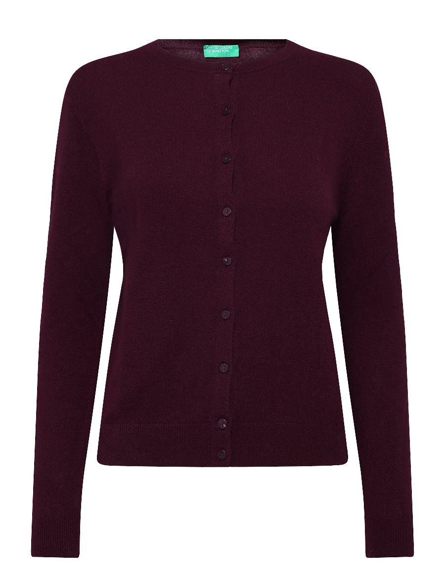 United Colors of Benetton - L/S SWEATER - kardiganid - violet - 0