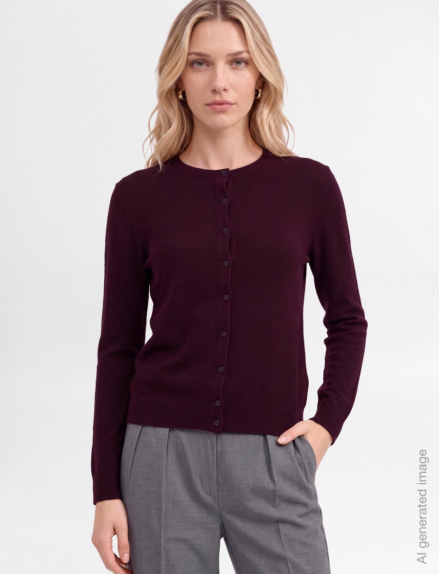United Colors of Benetton - L/S SWEATER - strickjacken - violet - 3