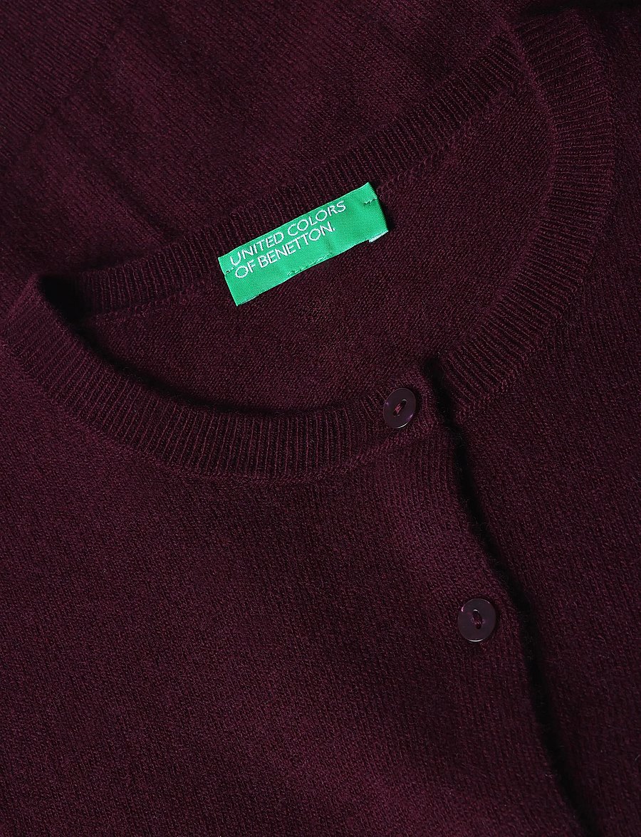 United Colors of Benetton - L/S SWEATER - kardiganid - violet - 2