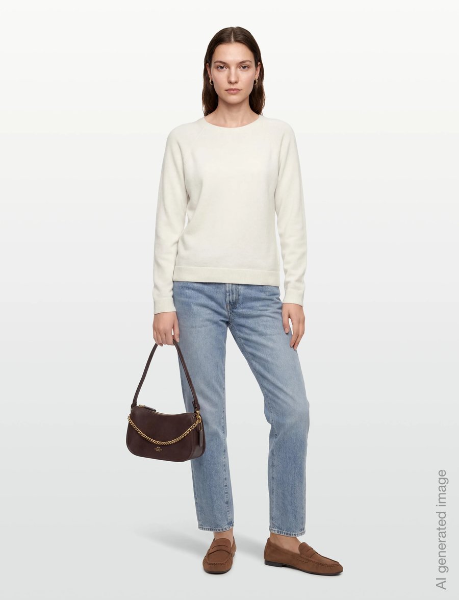 United Colors of Benetton - SWEATER L/S - stickade tröjor - white - 0