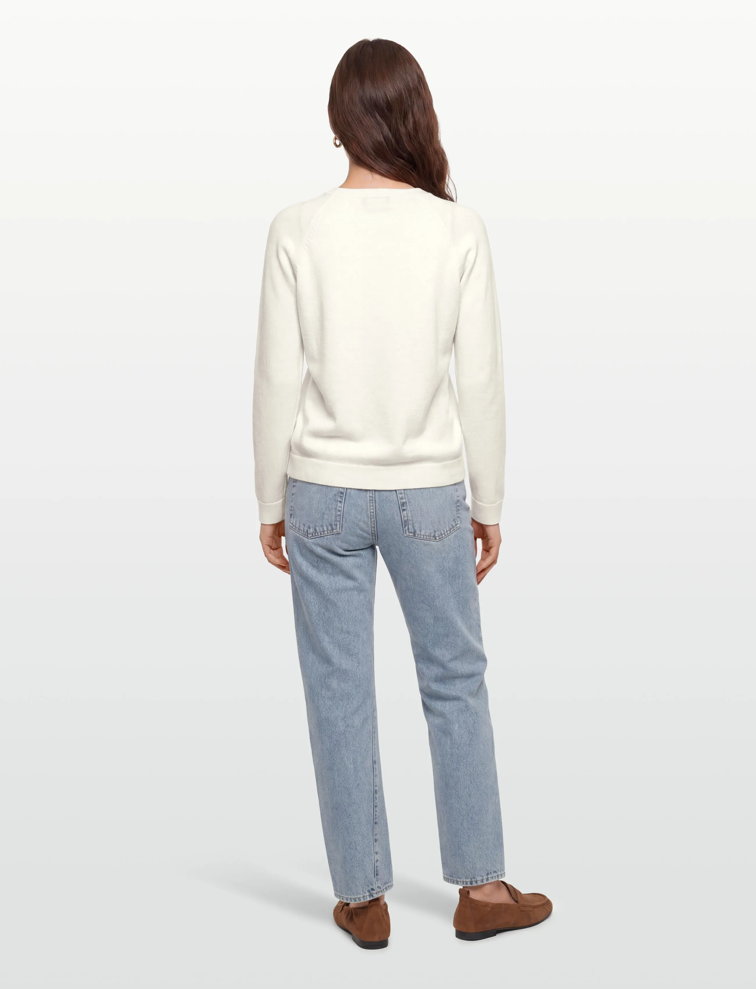 United Colors of Benetton - SWEATER L/S - jumpers - white - 4