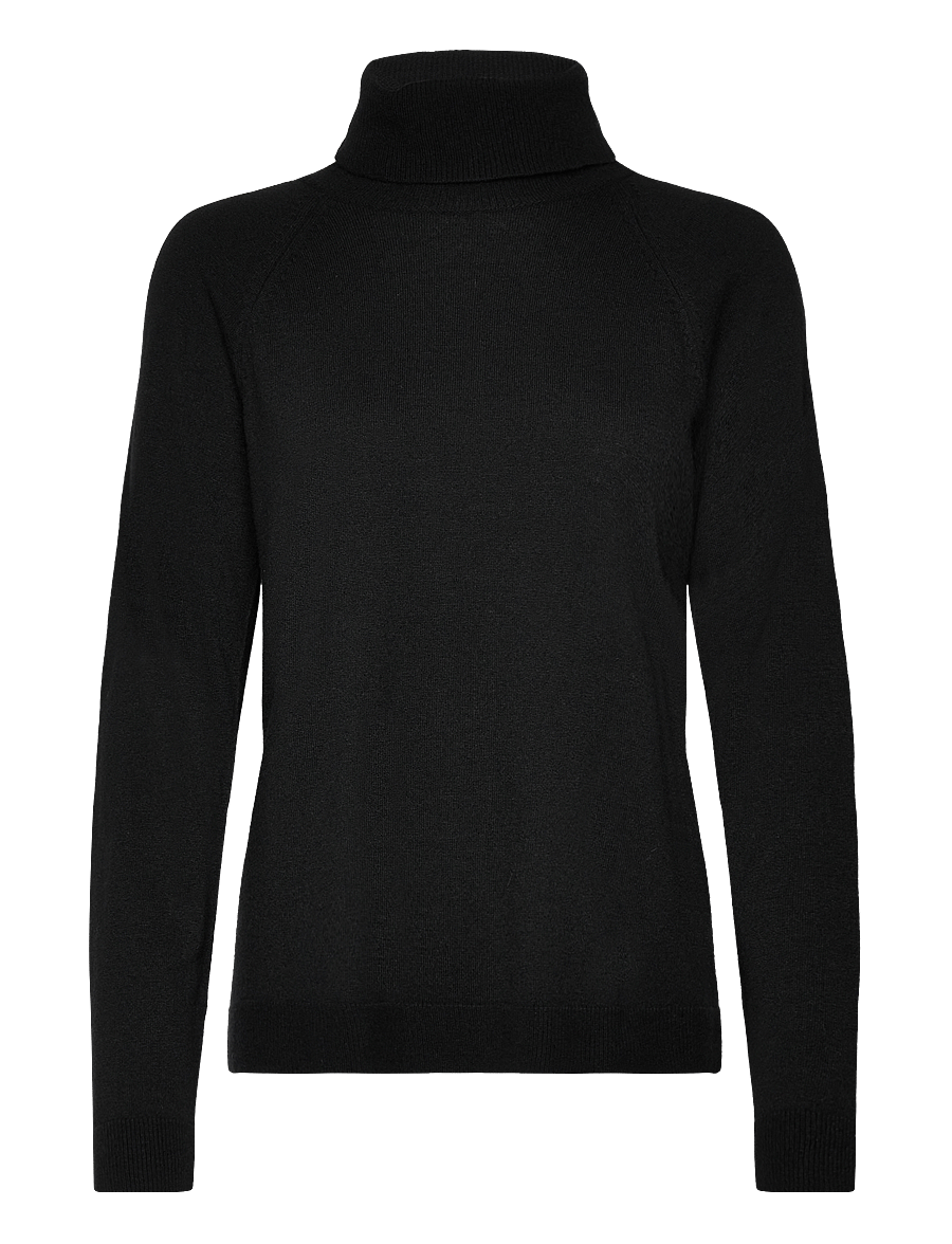 United Colors of Benetton - TURTLE NECK SWEATER - rullekraver - black - 1