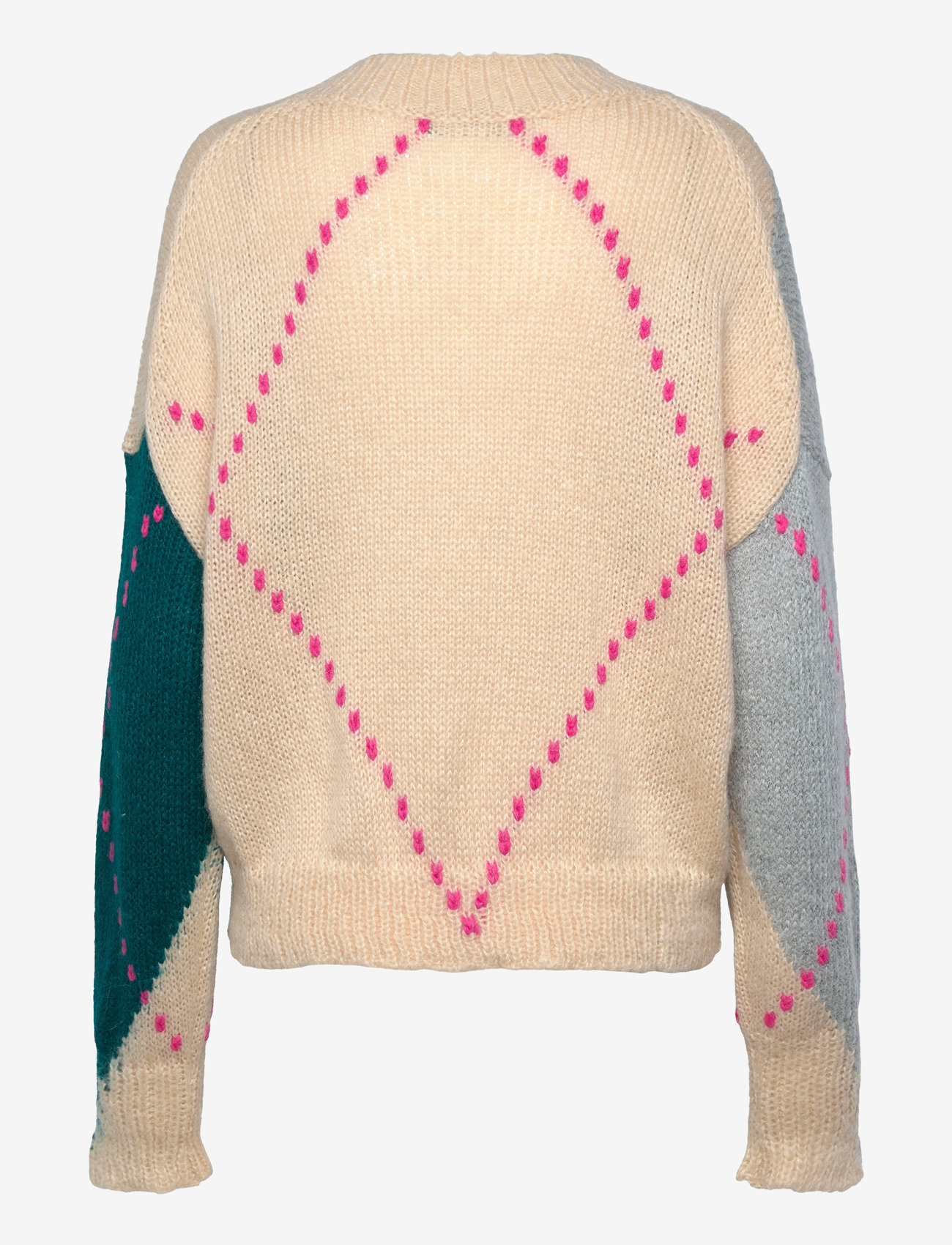 United Colors of Benetton - V NECK SWEATER L/S - sviitrid - cream - 1