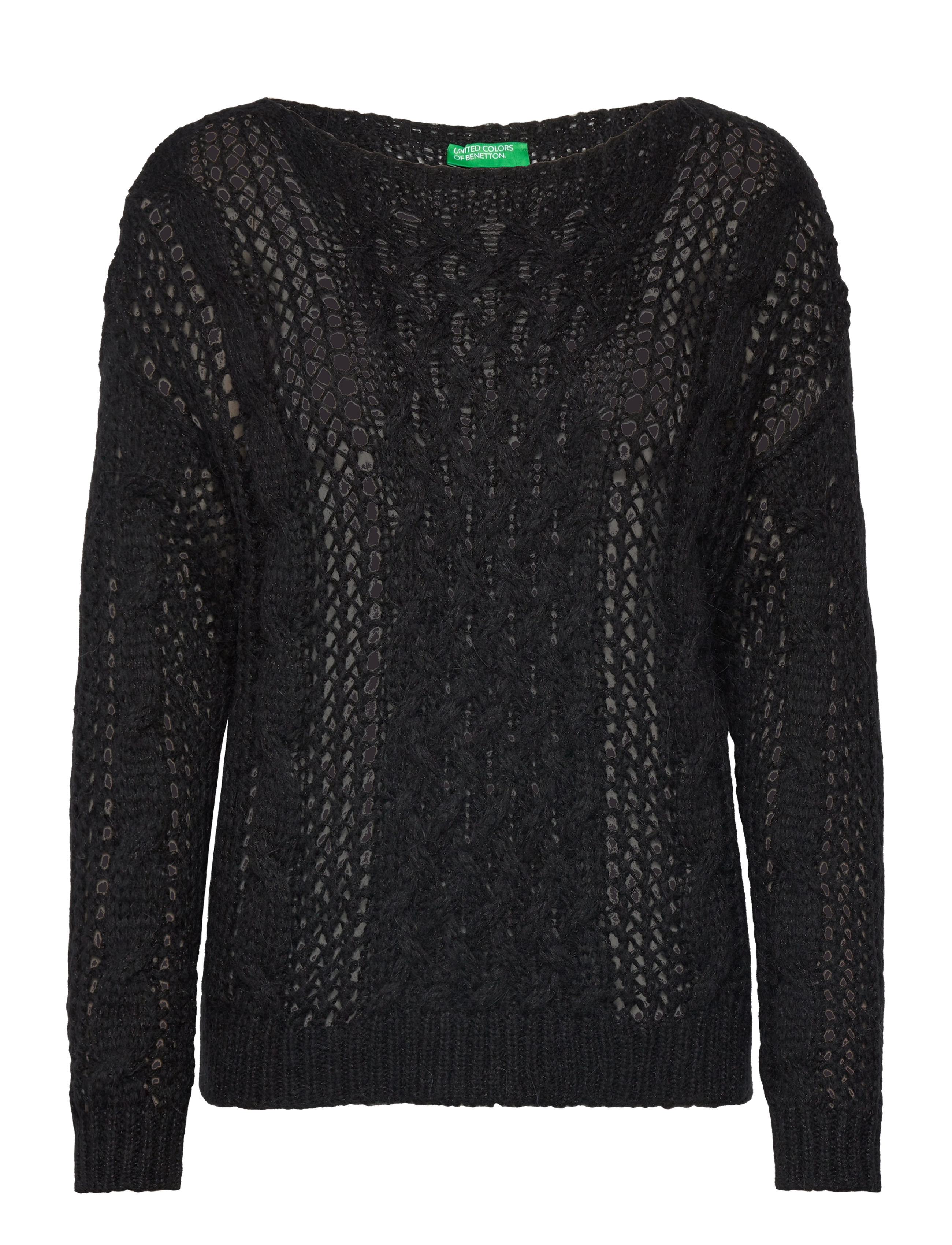 United Colors of Benetton SWEATER L/S - Letzte Chance - BLACK / black