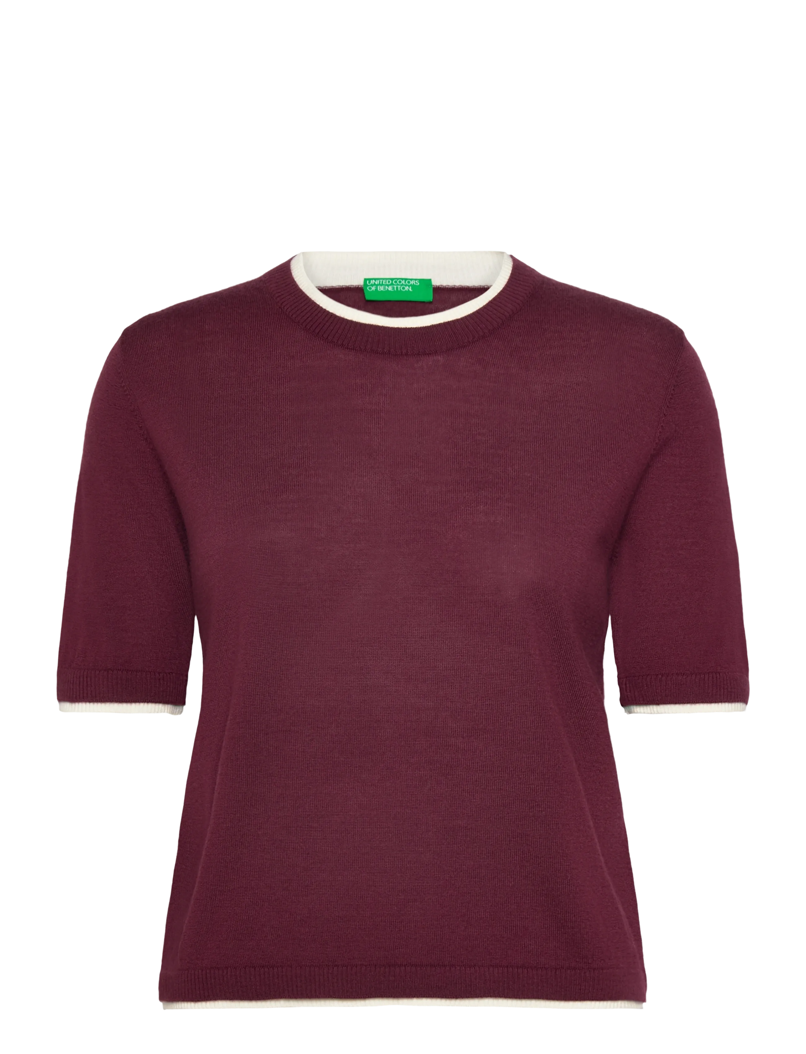 United Colors of Benetton SWEATER - Transitional Layering - BROWN / burgundy