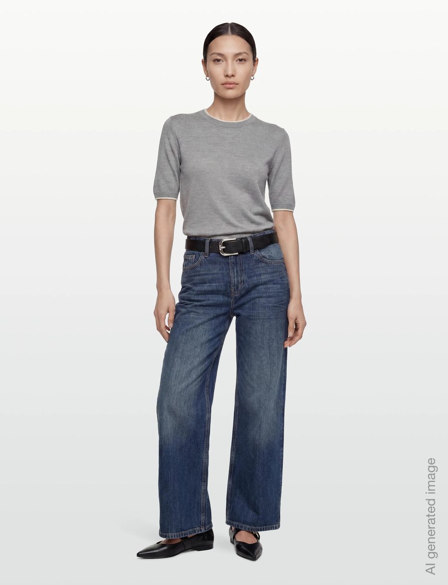 United Colors of Benetton - SWEATER - stickade tröjor - grey - 0