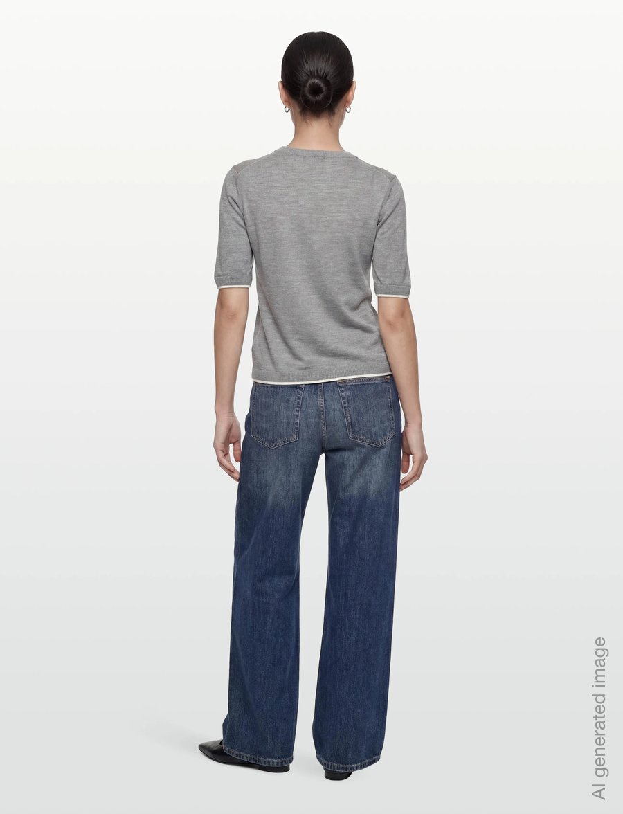 United Colors of Benetton - SWEATER - stickade tröjor - grey - 4