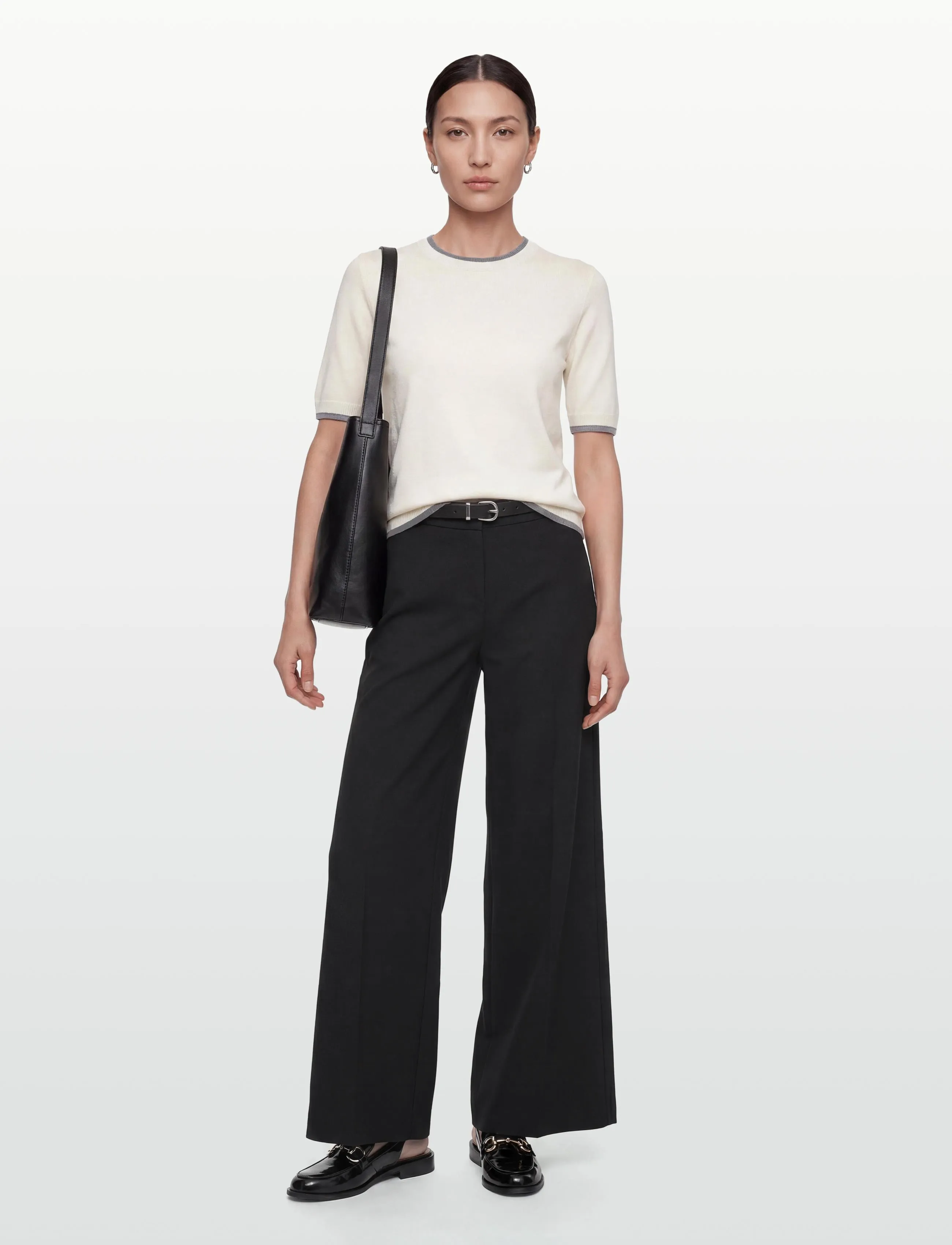 United Colors of Benetton Sweater, L, White, Strik > Trøjer, Dame