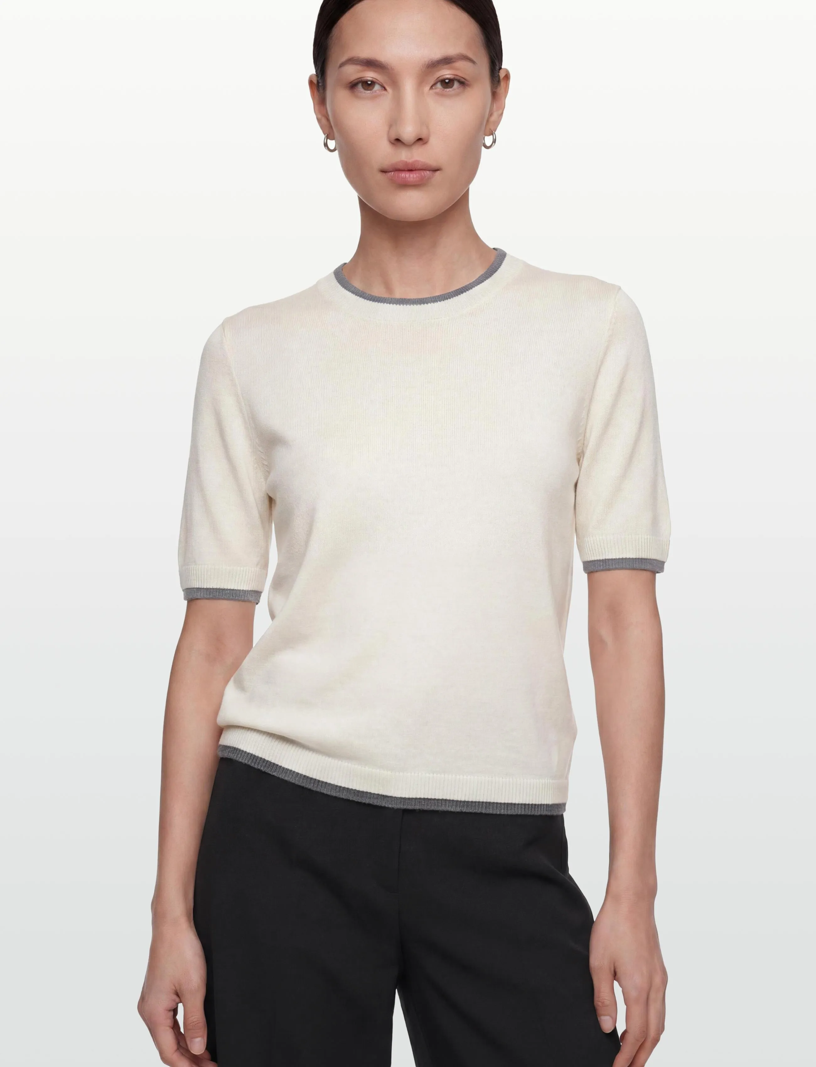 United Colors of Benetton - SWEATER - striktrøjer - white - 3