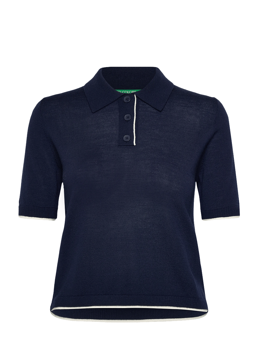 United Colors of Benetton - H/S POLO SHIRT - t-shirts - blue - 1