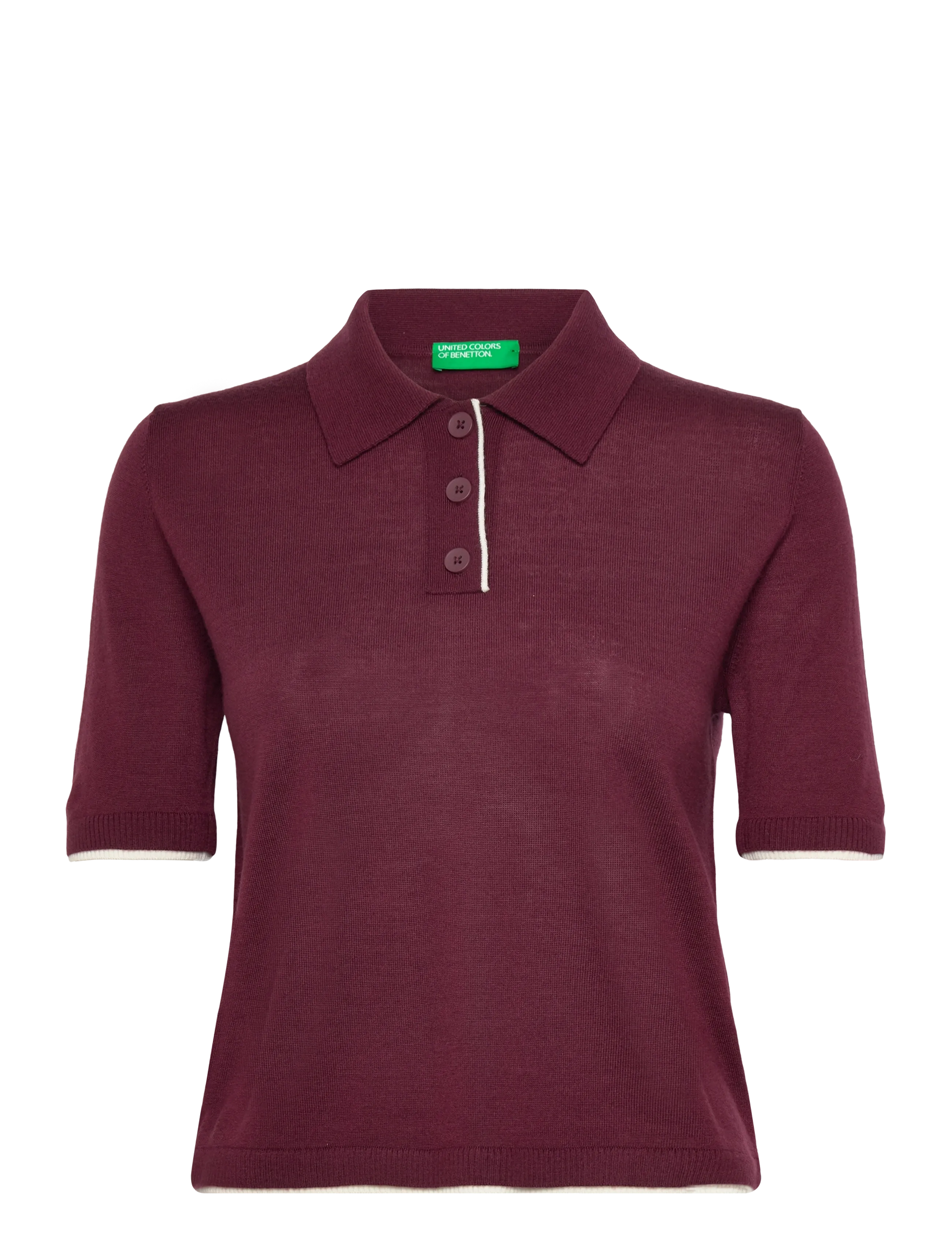 United Colors of Benetton H/S POLO SHIRT - Kleidung - BROWN / burgundy
