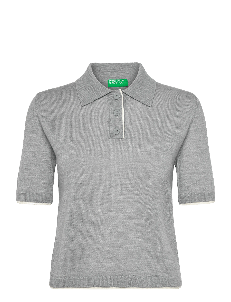 United Colors of Benetton - H/S POLO SHIRT - t-shirts - grey - 1