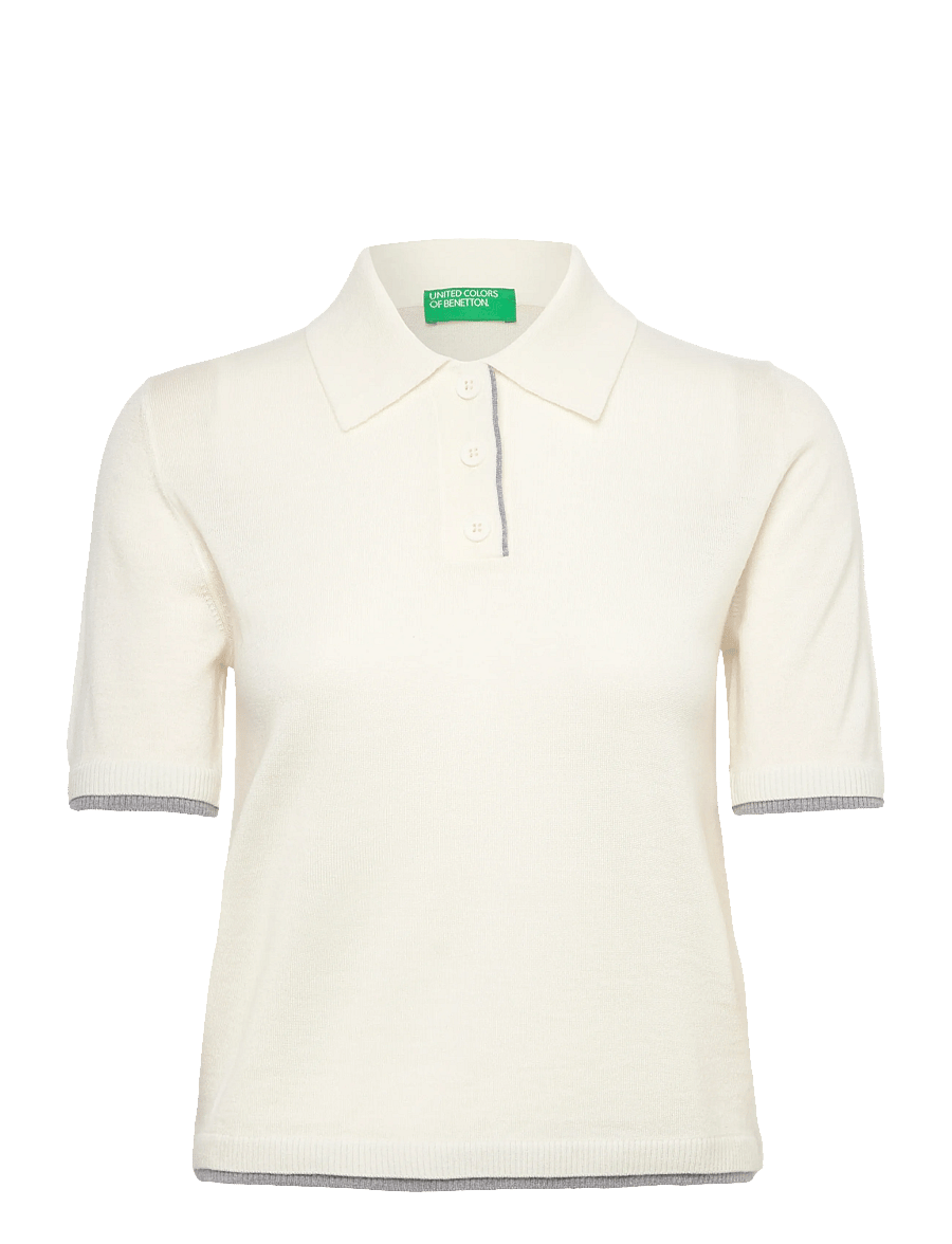 United Colors of Benetton - H/S POLO SHIRT - t-shirts - white - 1
