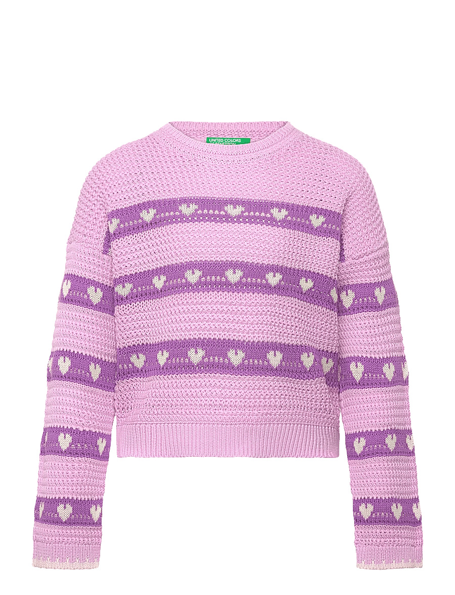 United Colors of Benetton - SWEATER L/S - džemprid - pink - 0