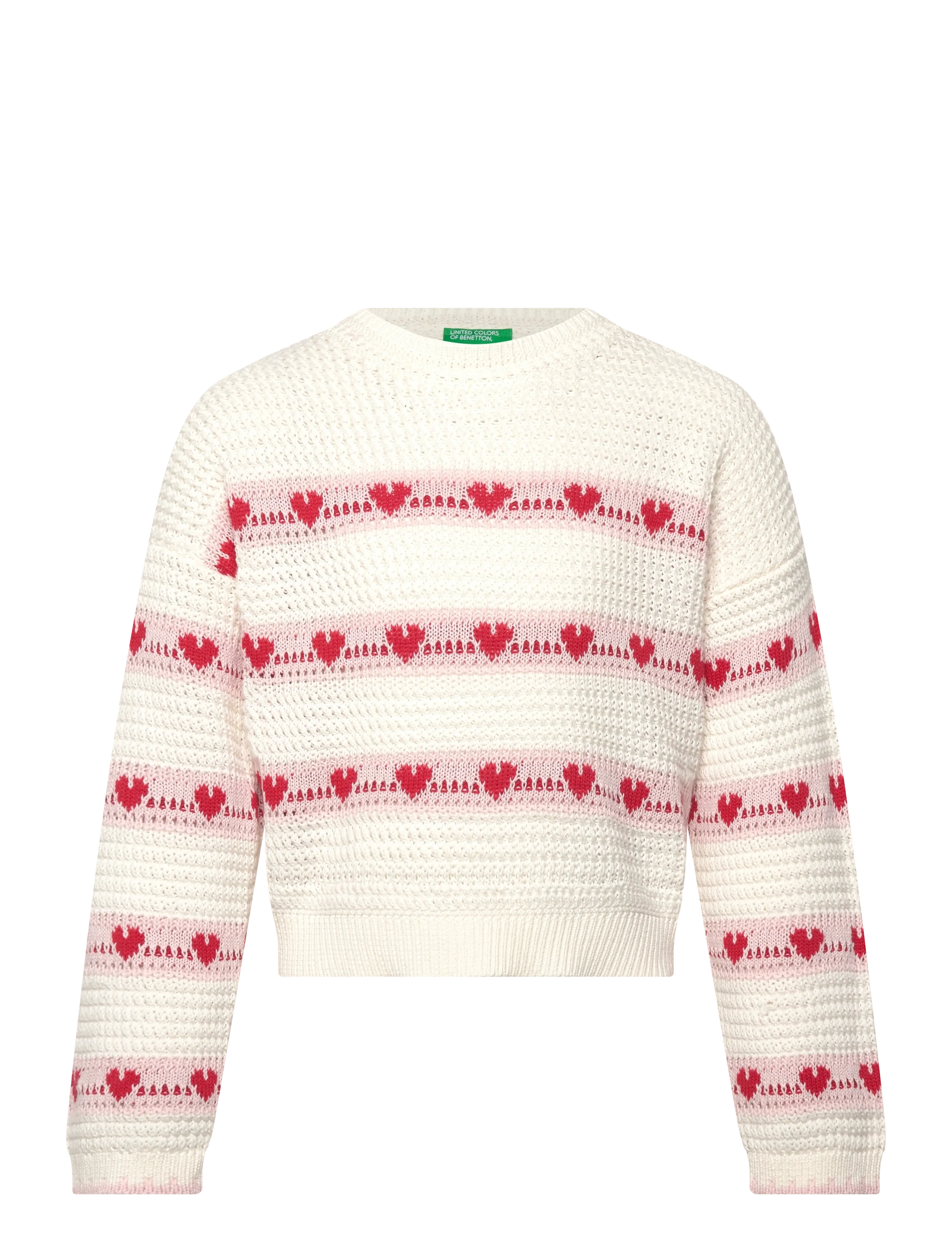United Colors of Benetton SWEATER L/S - Strik - WHITE / white
