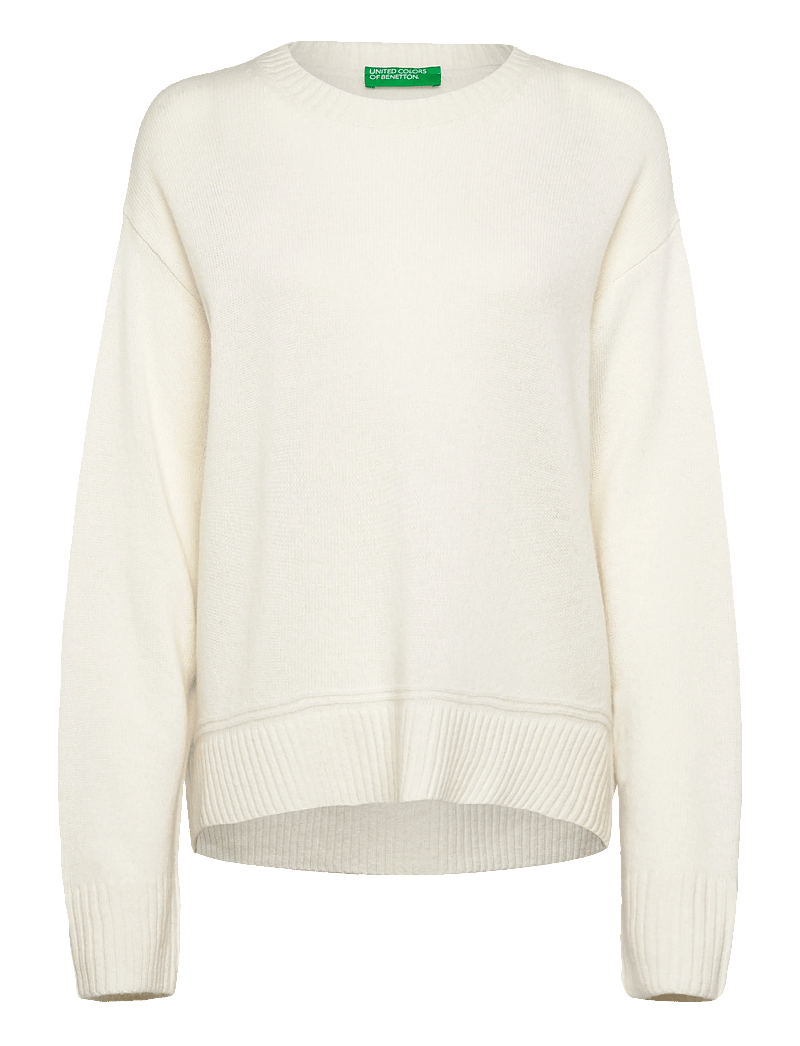 United Colors of Benetton - SWEATER L/S - stickade tröjor - white - 0