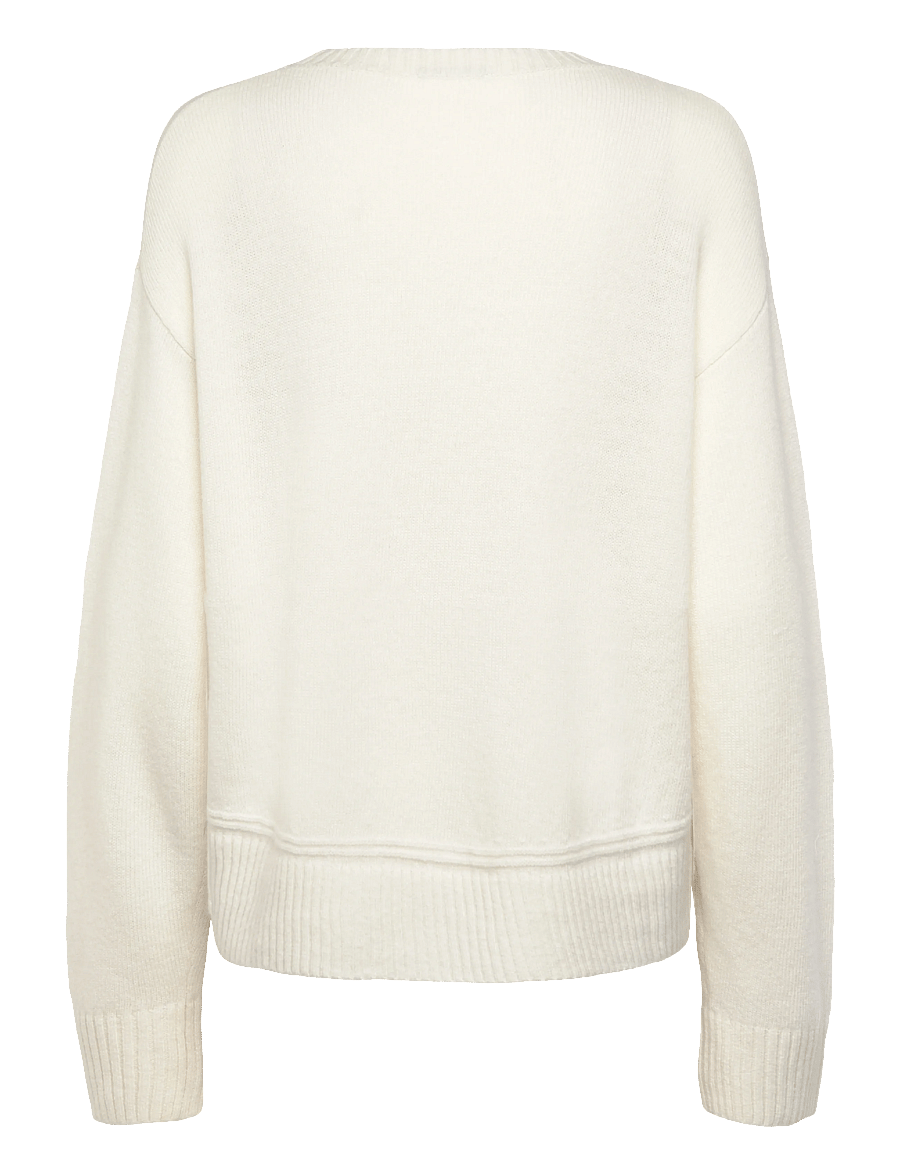 United Colors of Benetton - SWEATER L/S - striktrøjer - white - 1