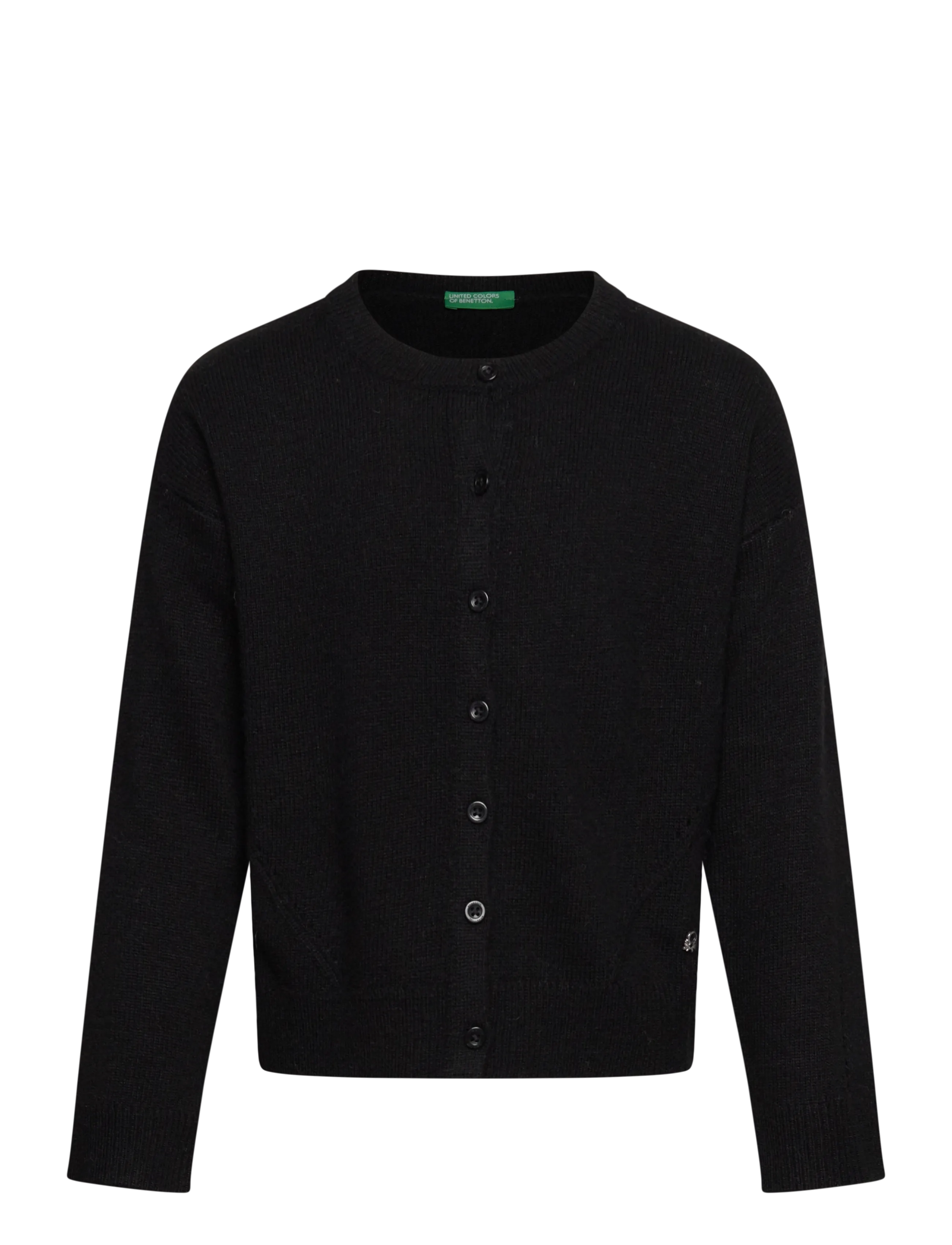 United Colors of Benetton L/S SWEATER - Strickmode - BLACK / black