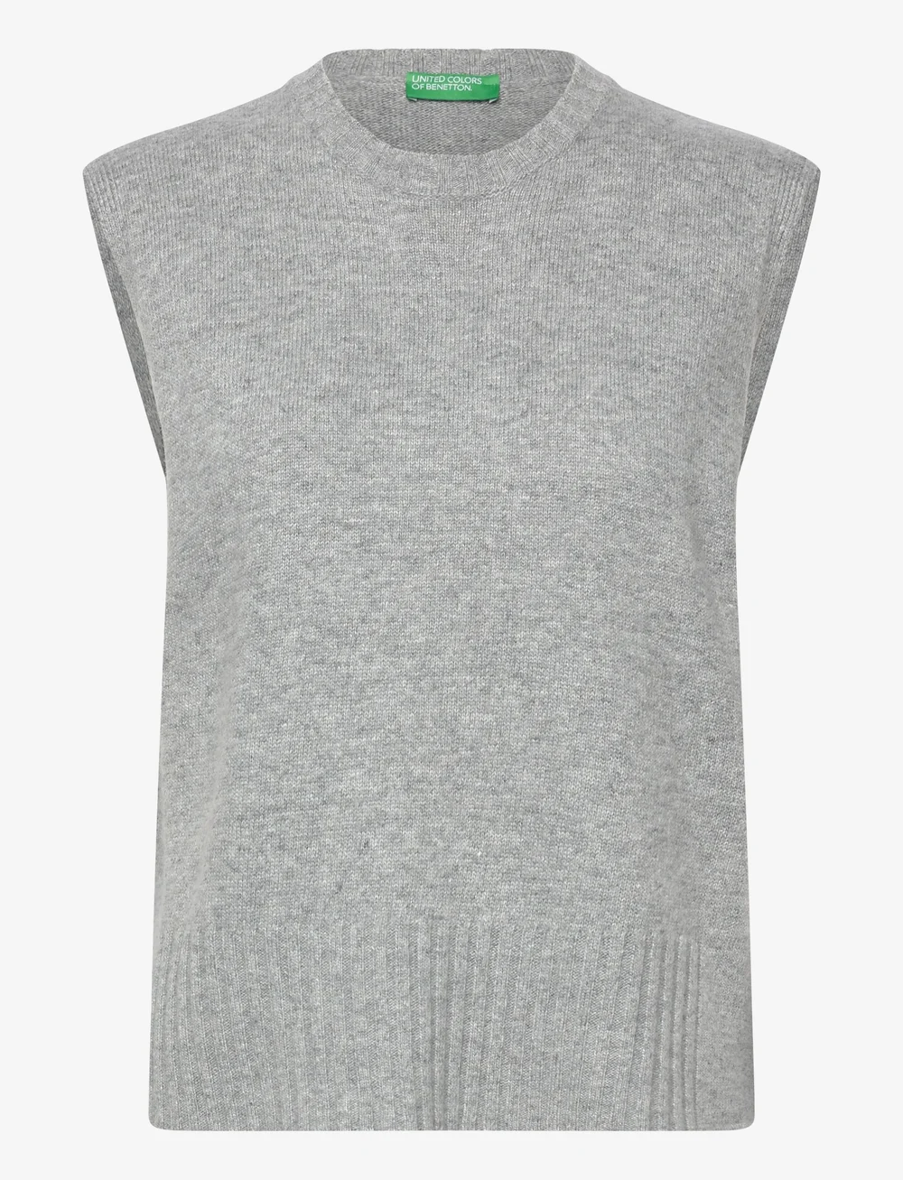 United Colors of Benetton - SLEEVELESS SWEATER - gestrickte westen - grey - 0