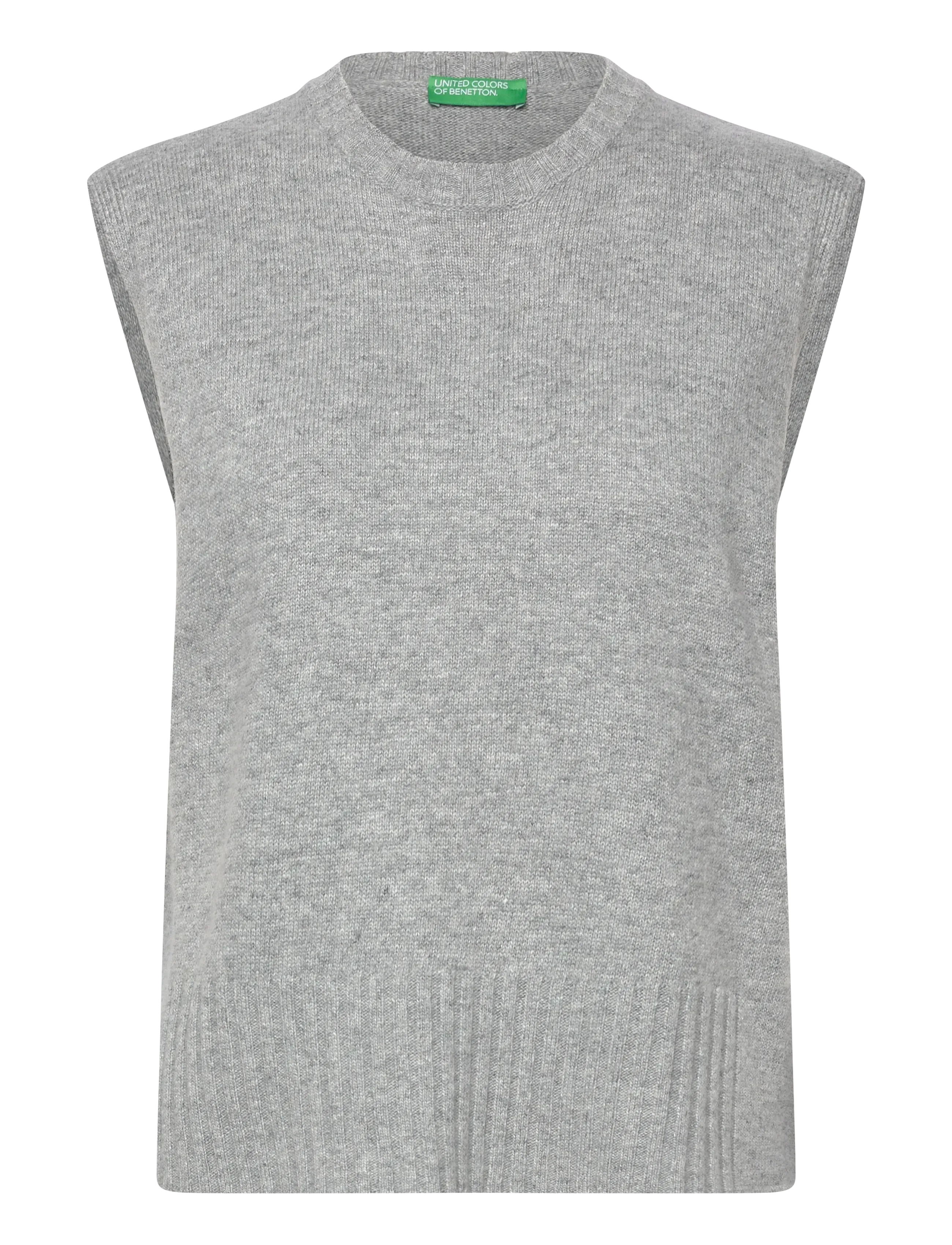 United Colors of Benetton SLEEVELESS SWEATER - Transitional Layering - GREY / grey