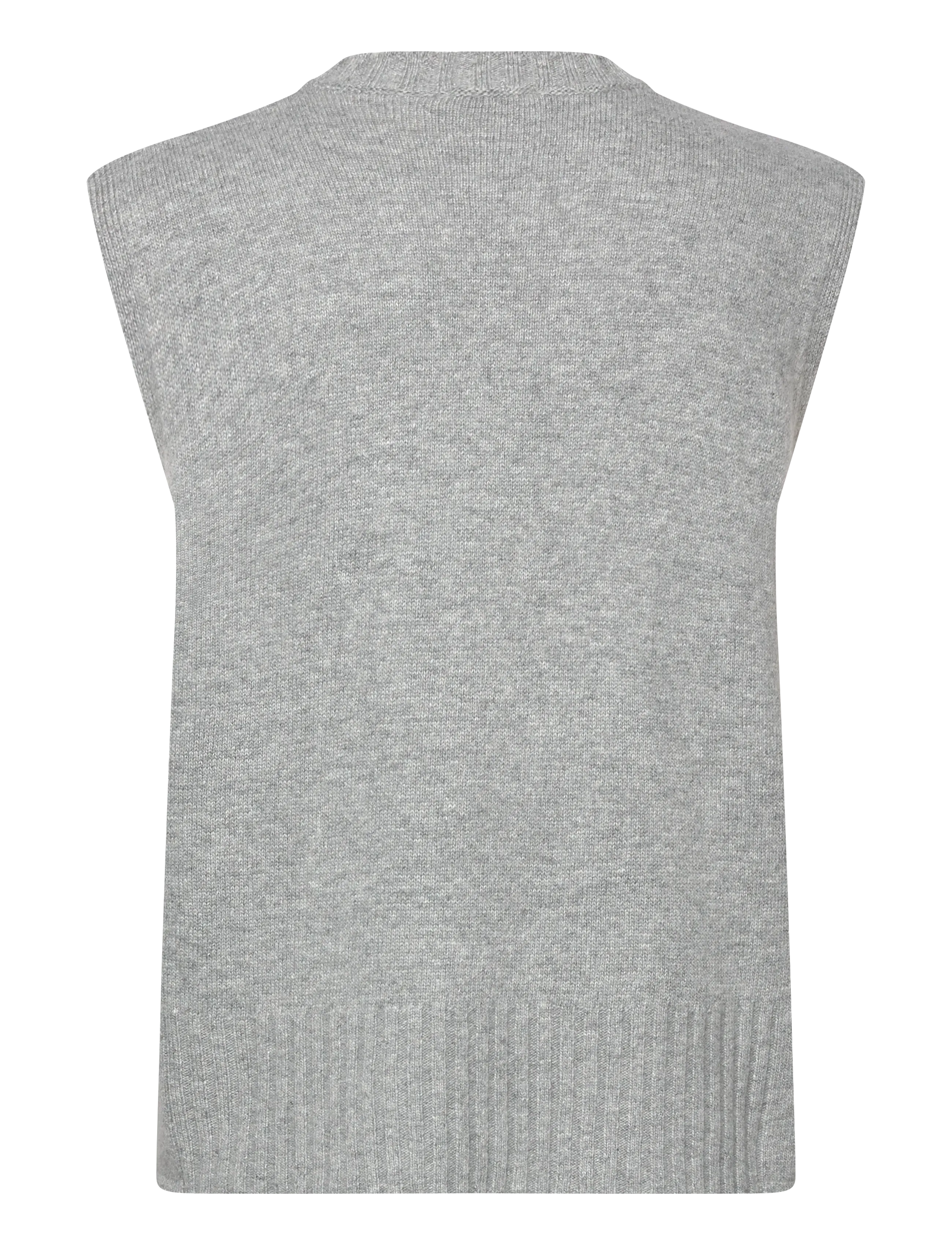 United Colors of Benetton - SLEEVELESS SWEATER - vestes tricot - grey - 1