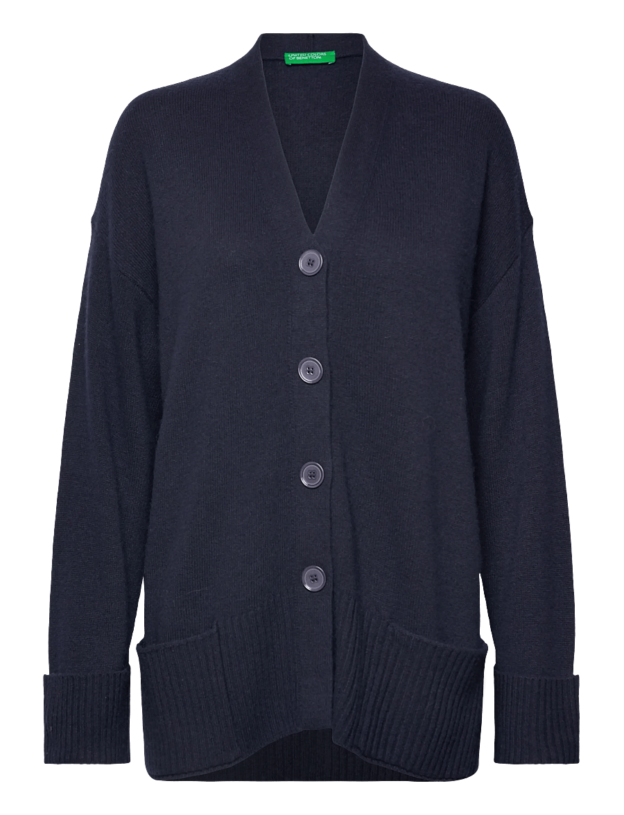 United Colors of Benetton - L/S CARDIGAN - kardigani - blue - 0
