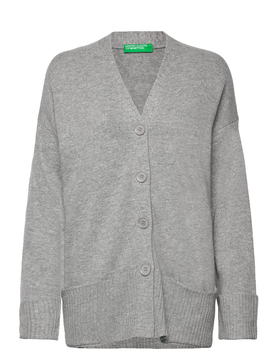 United Colors of Benetton - L/S CARDIGAN - kardigani - grey - 0