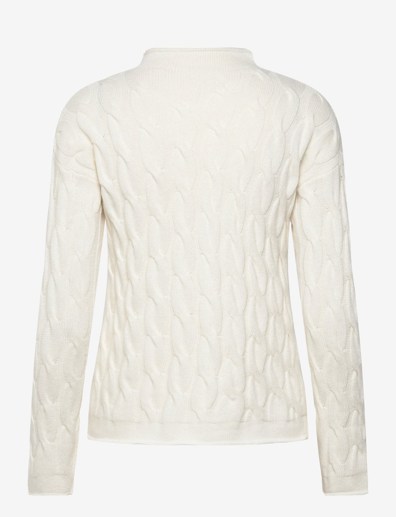 United Colors of Benetton - TURTLE NECK SW. L/S - stickade tröjor - white - 1