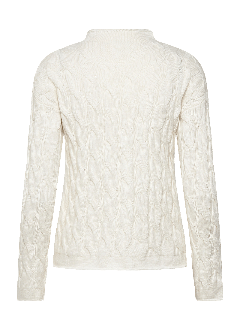 United Colors of Benetton - TURTLE NECK SW. L/S - stickade tröjor - white - 1