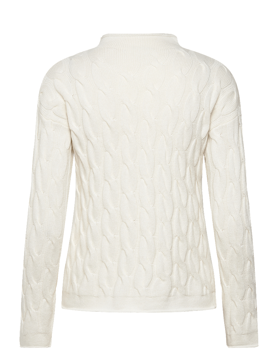 United Colors of Benetton - TURTLE NECK SW. L/S - stickade tröjor - white - 2