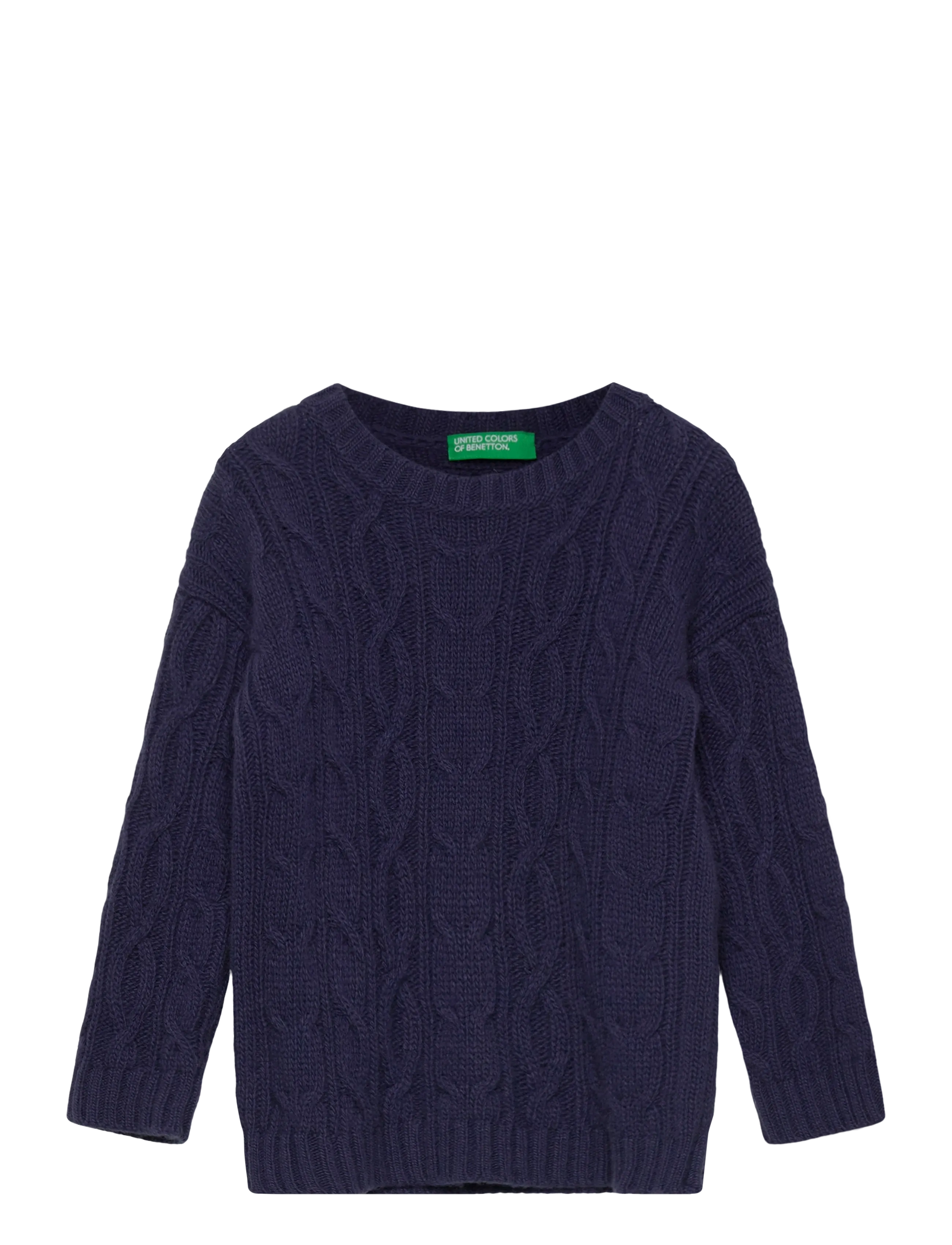United Colors of Benetton Sweater L/S, 82, Knitwear, Marineblau - Pullovers, Kinder