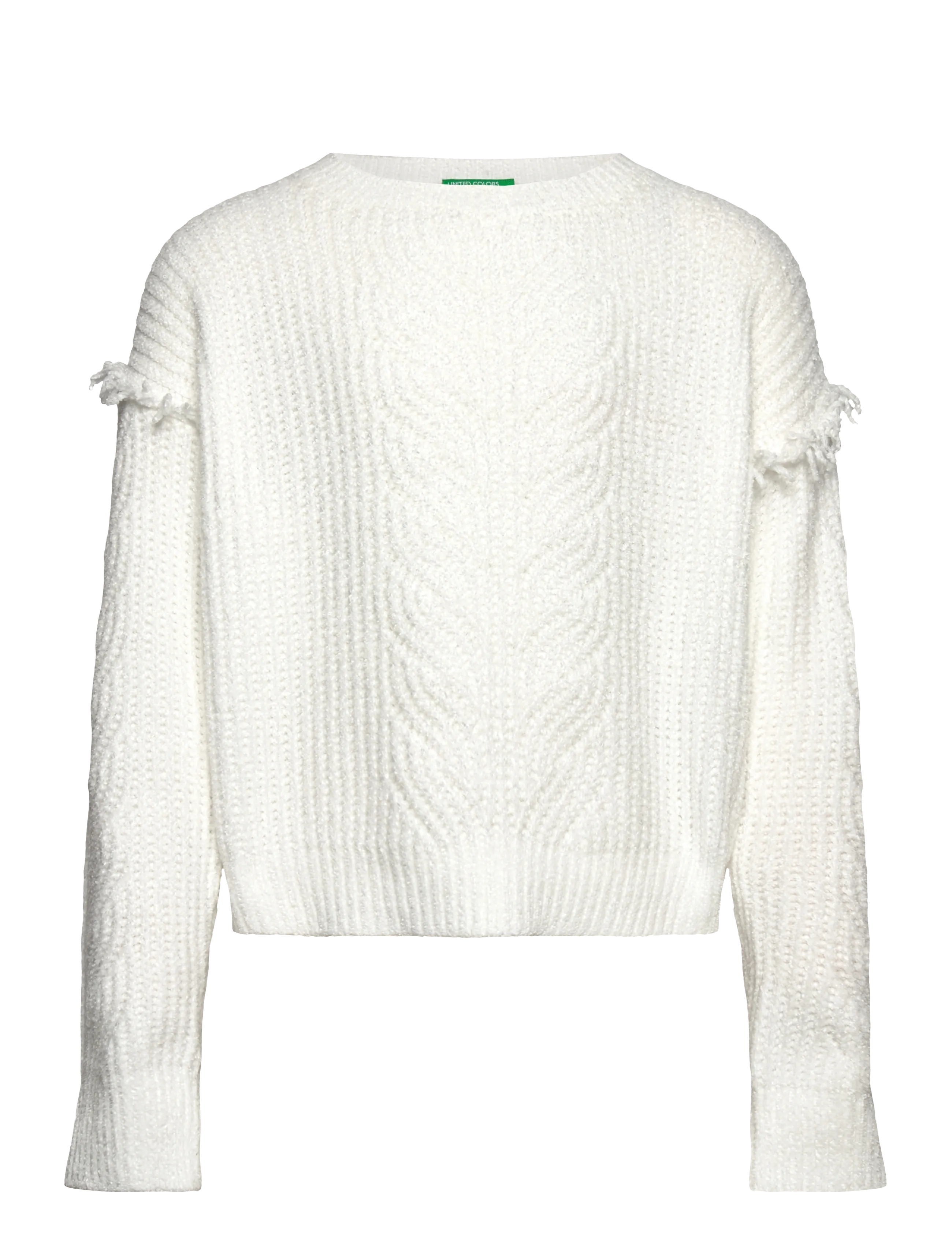 United Colors of Benetton SWEATER L/S - Pullover - WHITE / white