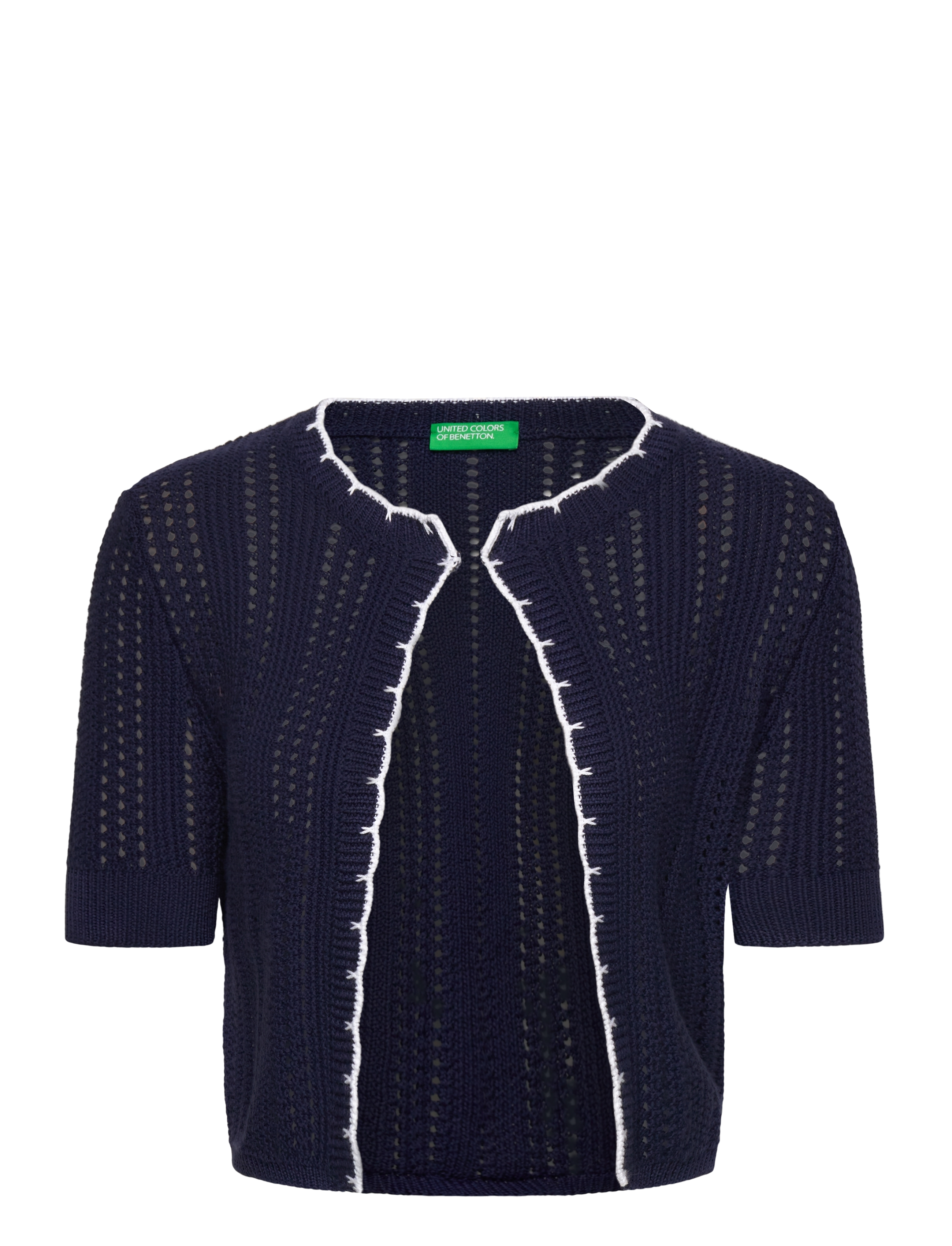 United Colors of Benetton BUTTONED SWEATER H/S - Strickmode - BLUE / navy