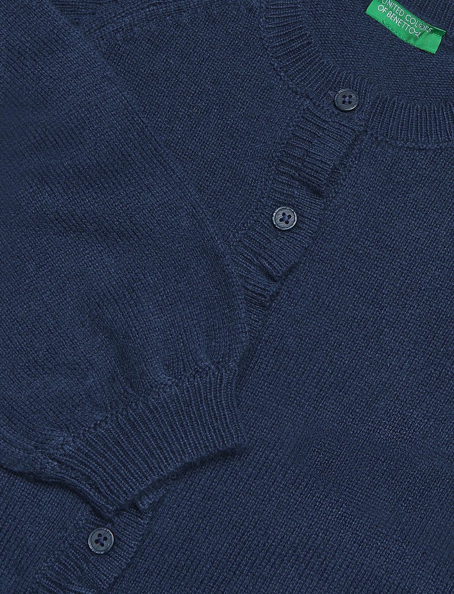 United Colors of Benetton - L/S SWEATER - cardigans - blue - 2