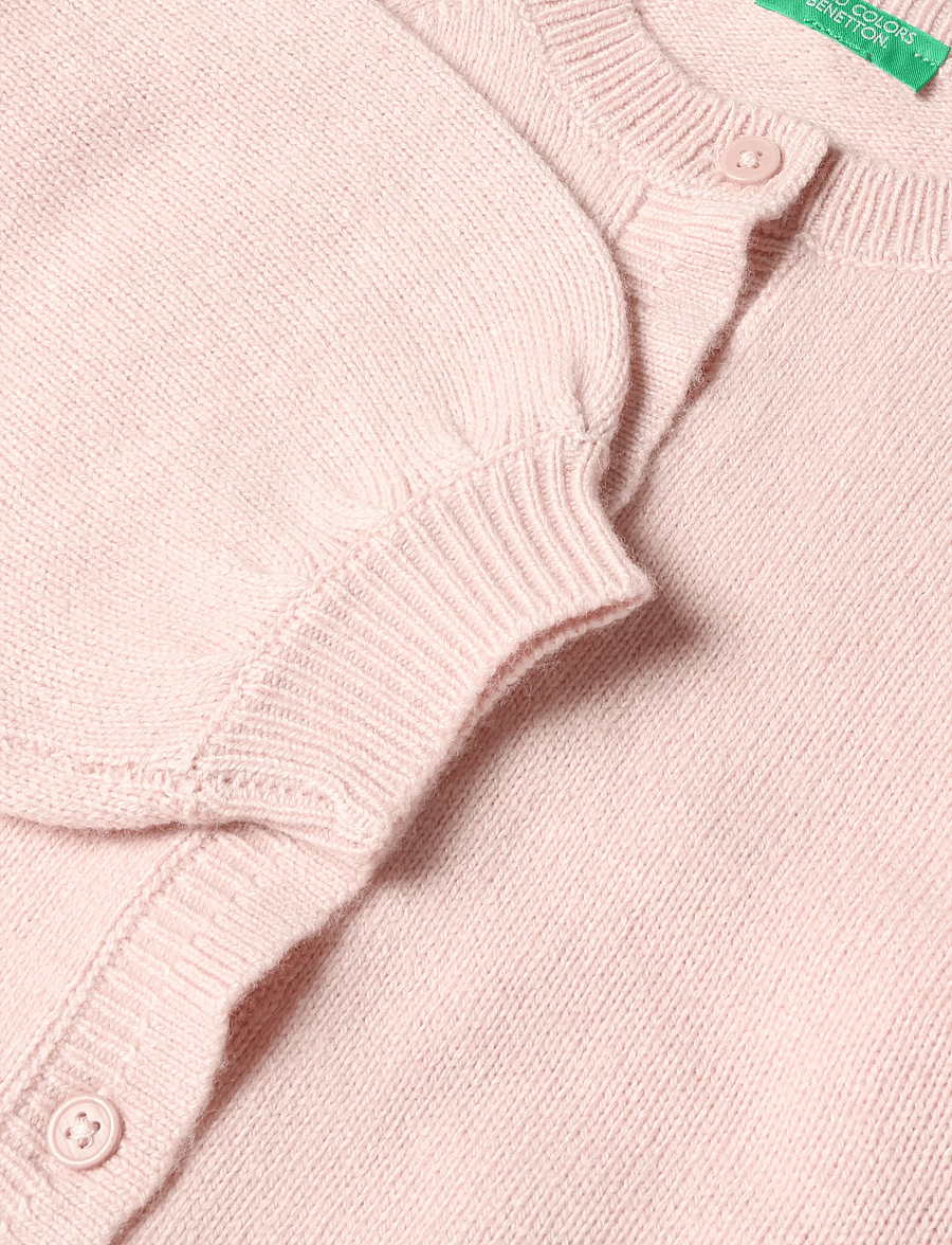 United Colors of Benetton - L/S SWEATER - cardigans - pink - 2
